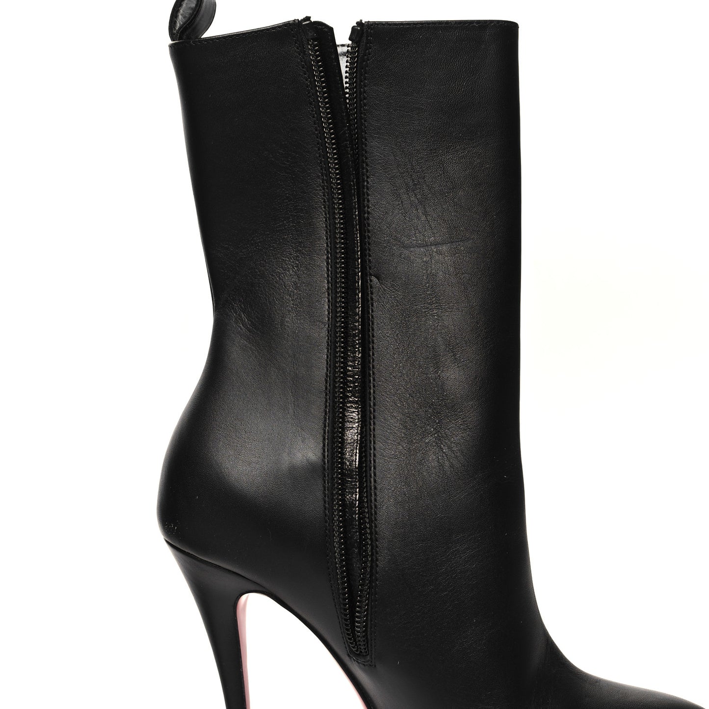 Calfskin Dolly Alta Booty 160 Ankle Boots 36.5 Black