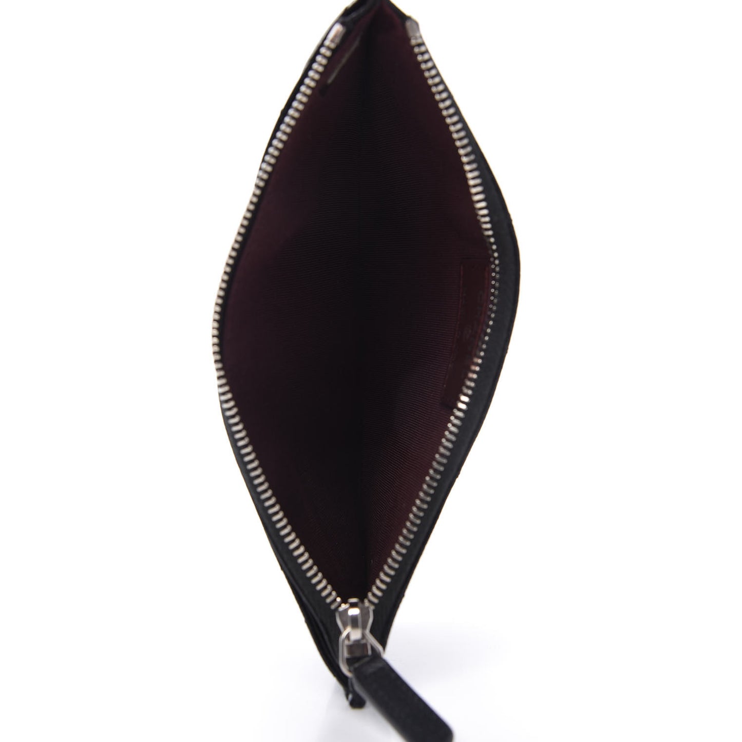 Caviar Quilted Classic Zip Pouch Black