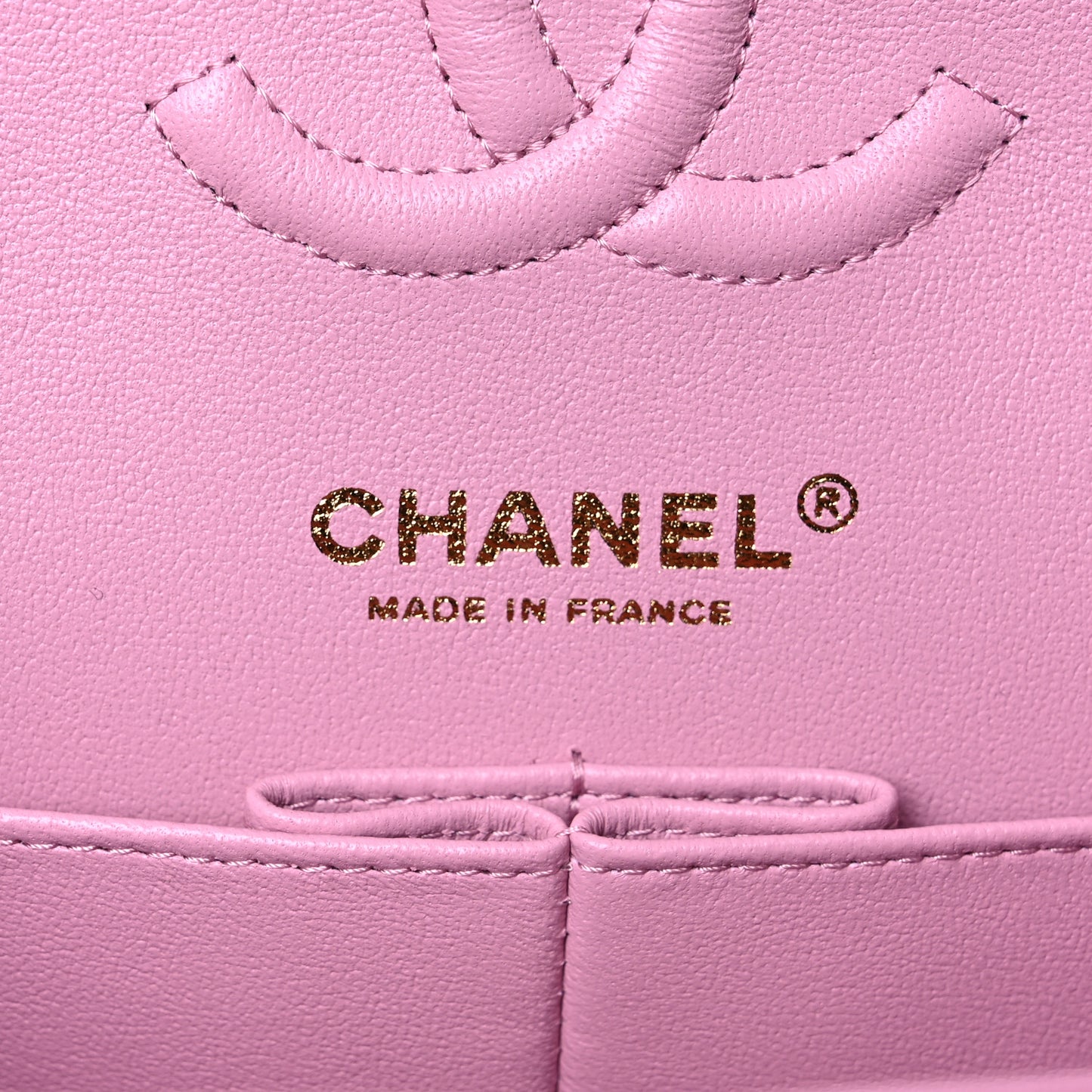 Caviar Quilted Small Double Flap Pink