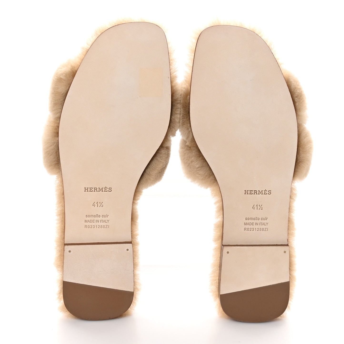 Woolskin Oran Sandals 41.5 Beige Argile