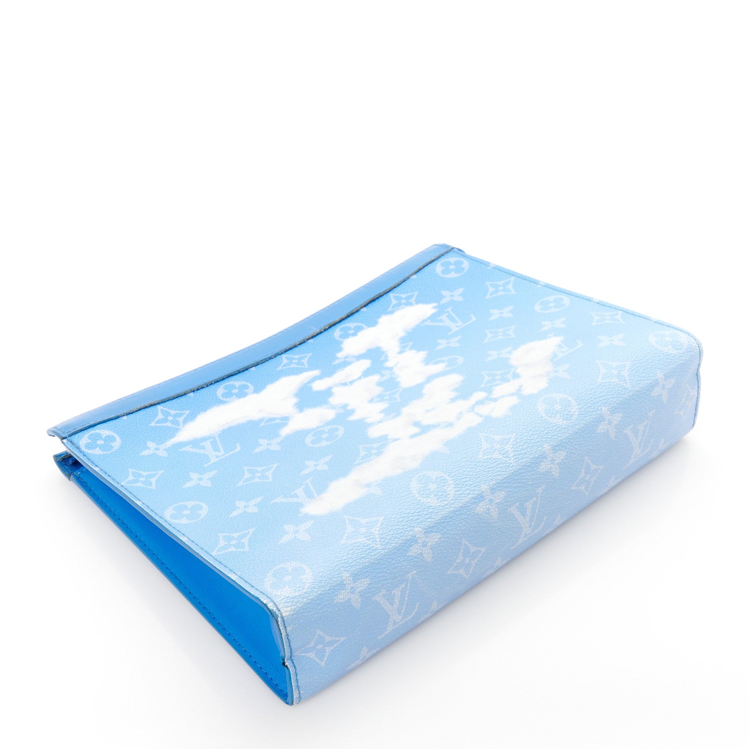 Louis Vuitton Monogram Clouds Pochette Voyage MM A4 Blue 4 of 10