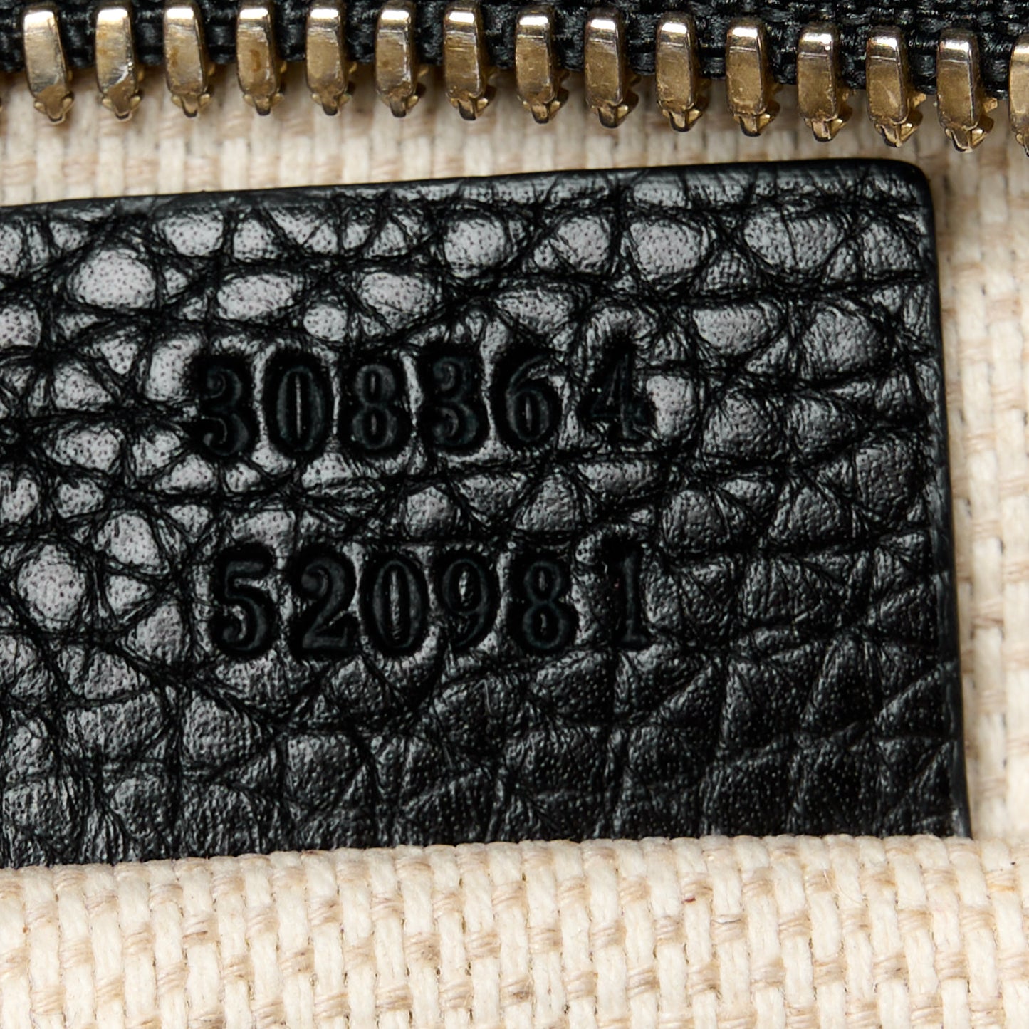 Pebbled Calfskin Small Soho Disco Bag Black