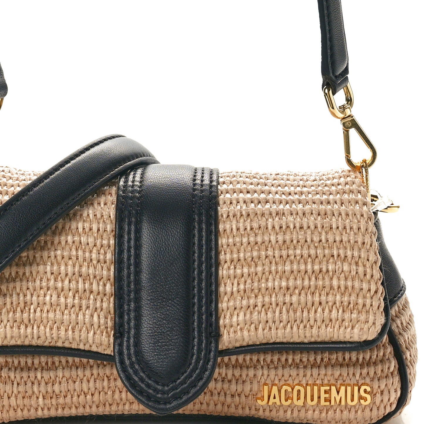 Raffia Effect Le Petit Bambimou Black
