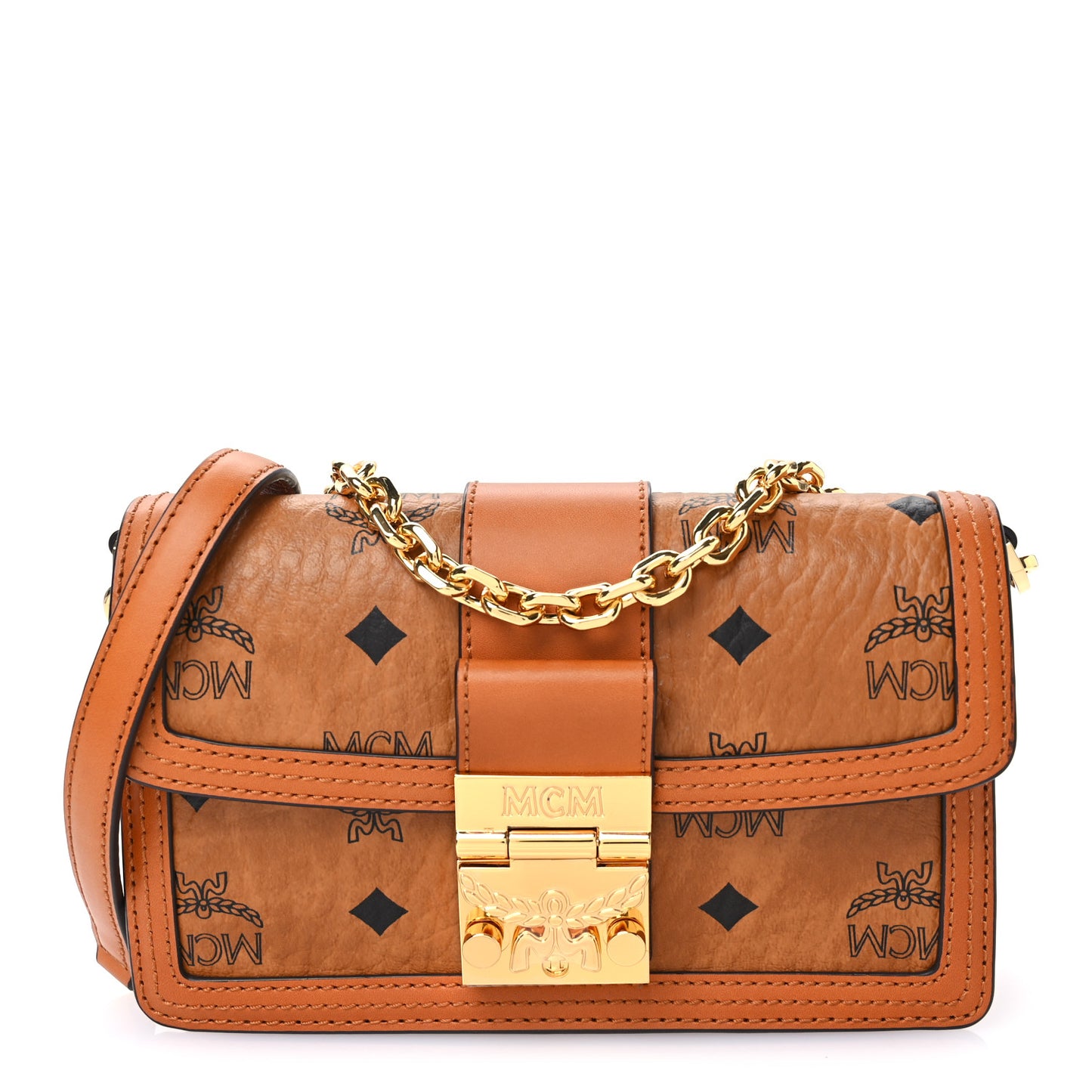 Visetos Mini Gretl Crossbody Cognac