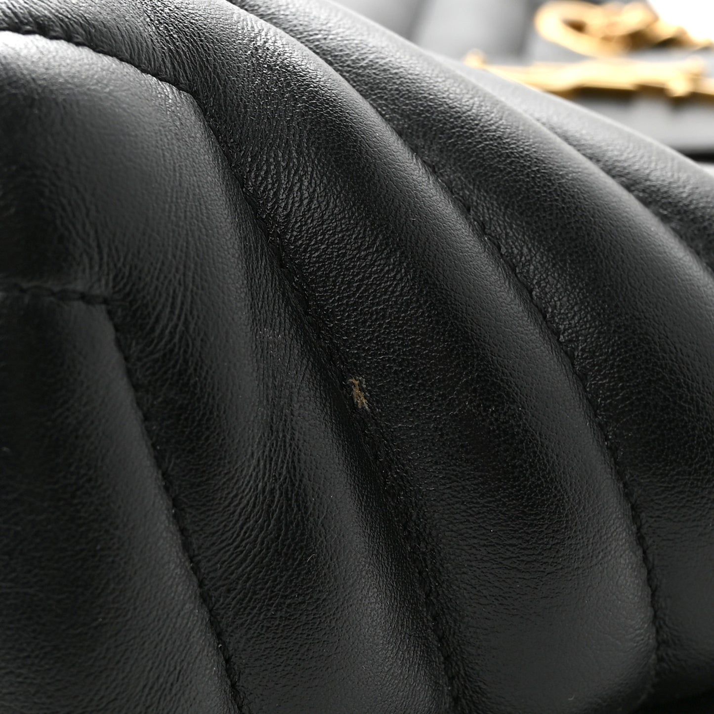 Calfskin Y Quilted Monogram Large Loulou Shopper Black