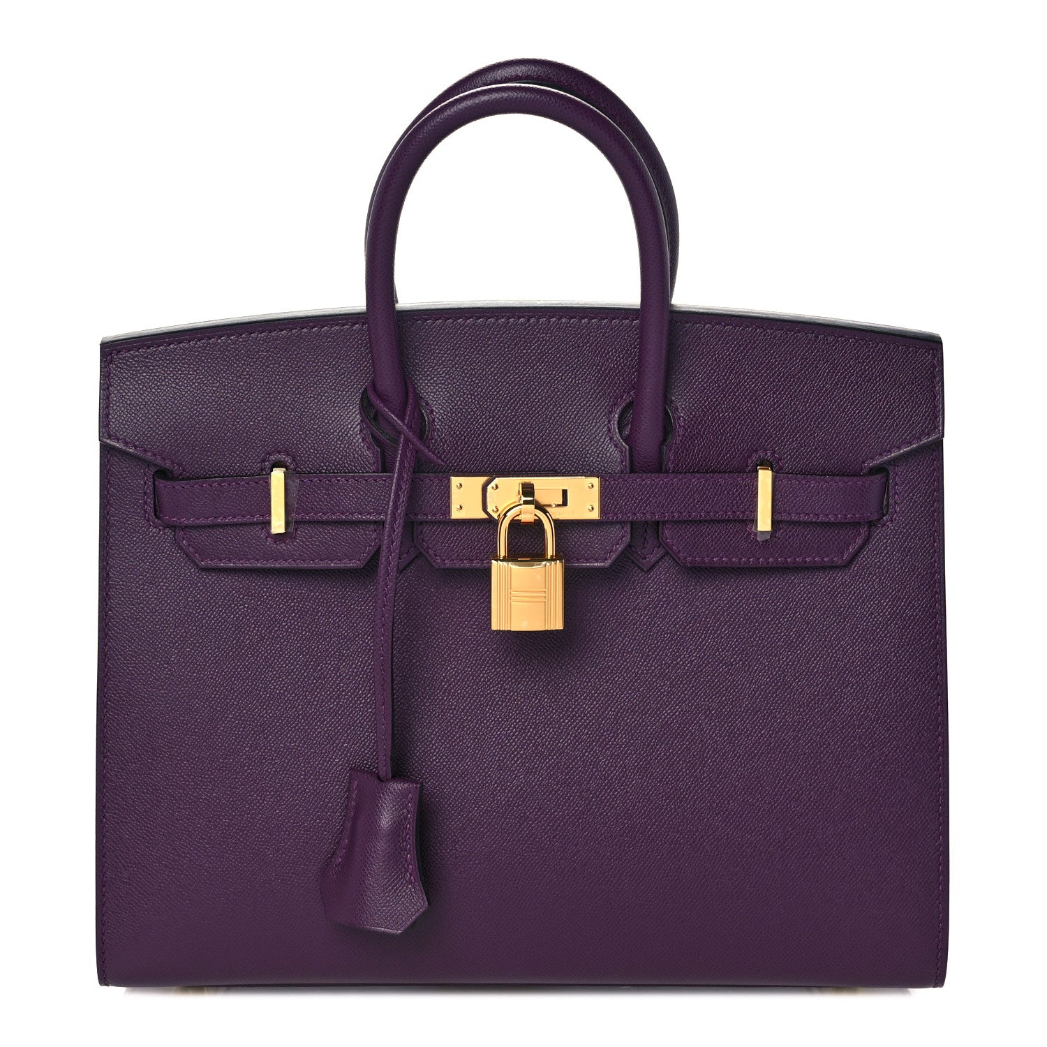 HERMESパープルレザーケース Hermes Madame Calfskin Birkin Sellier 25 Cassis 1017052 – FASHIONPHILE