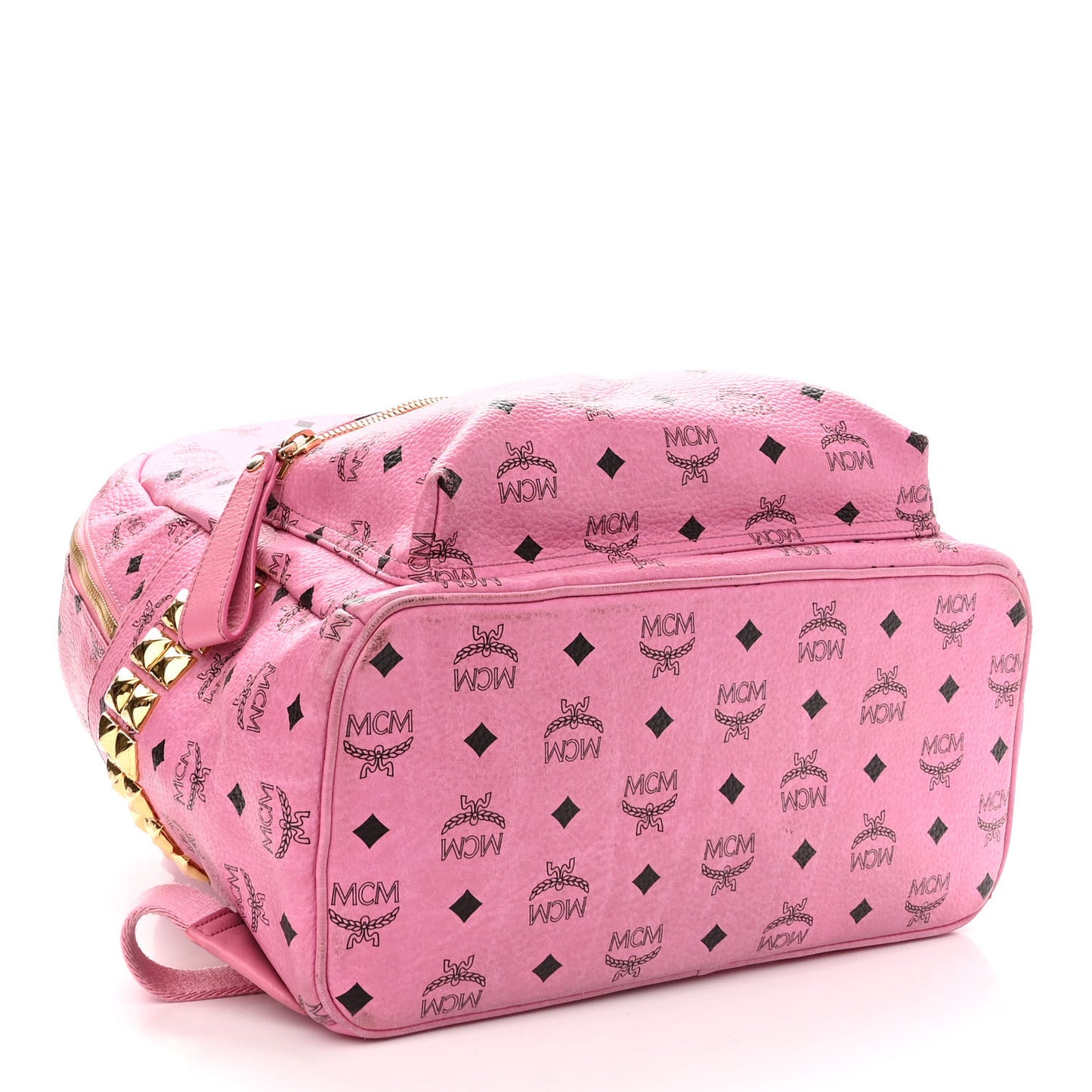 Visetos Medium Side Studs Stark Backpack Pink