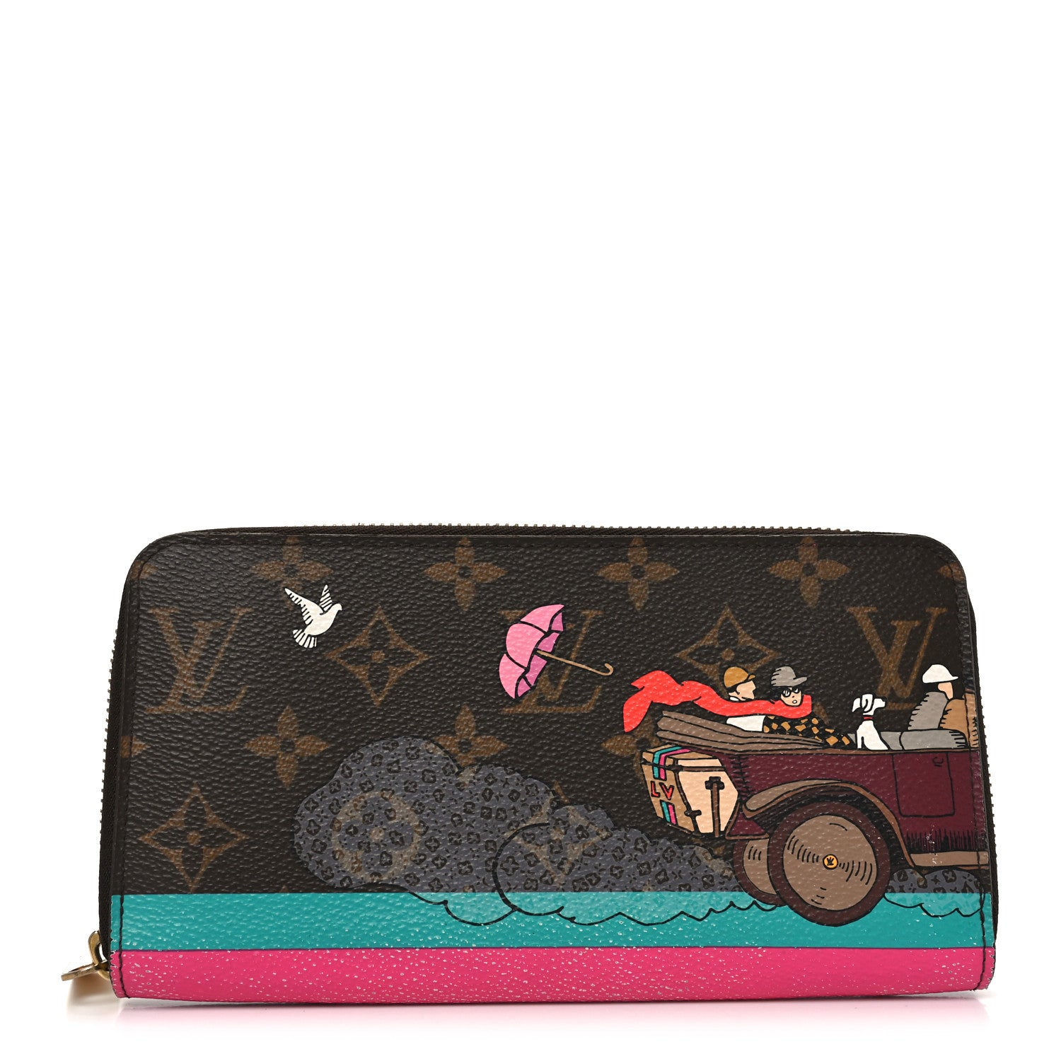 Louis Vuitton Monogram 2015 Christmas Animation Zippy Wallet