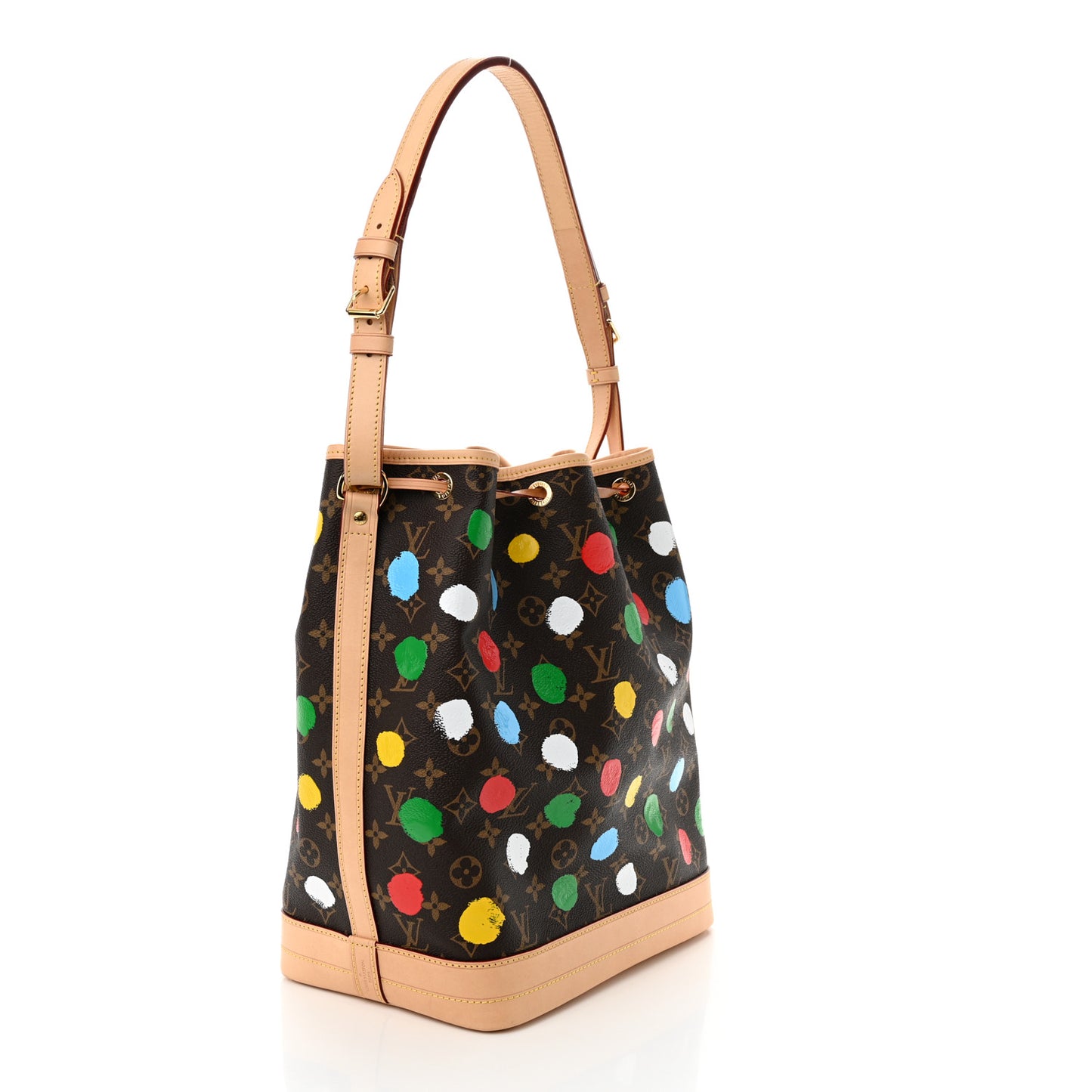 LV X YK Monogram Dots Noe Multicolor