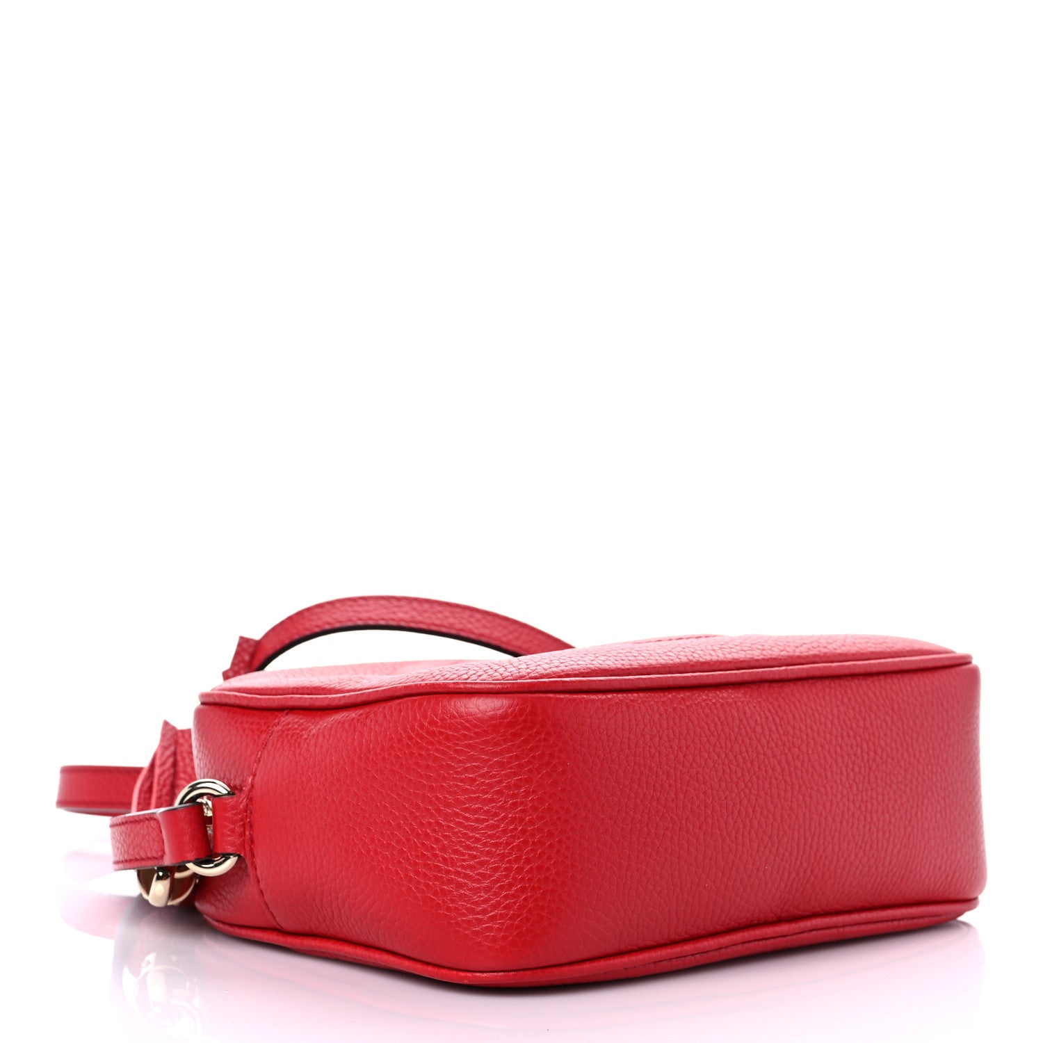 Gucci Pebbled Calfskin Small Soho Disco Bag Tabasco Red 4 of 16