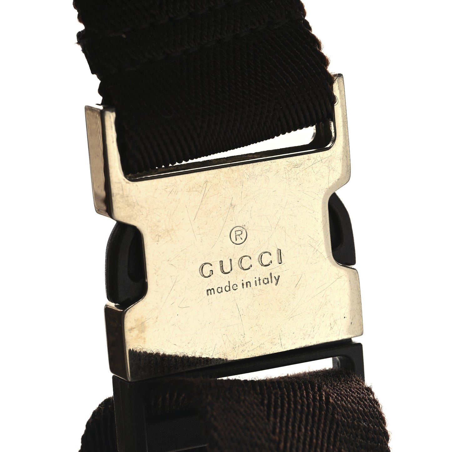 Crystal Monogram Belt Bag Brown
