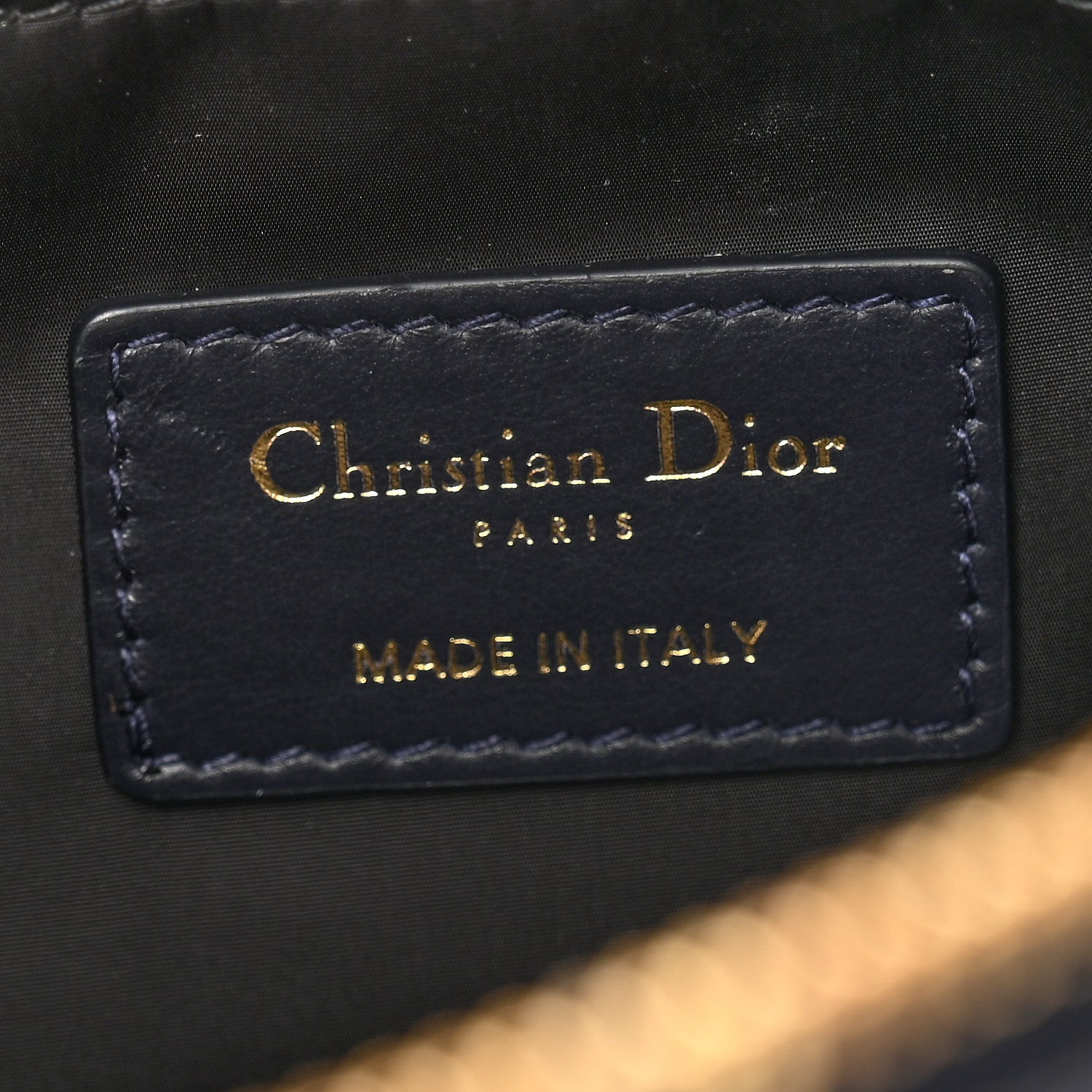 Christian Dior Embroidered Toile De Jouy 30 Montaigne Cosmetic Pouch Blue 6 of 8