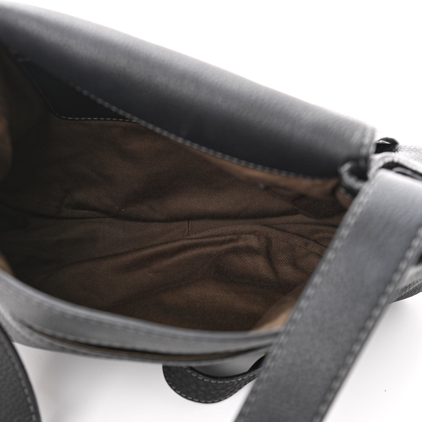 Calfskin Medium Marcie Round Crossbody Bag Black