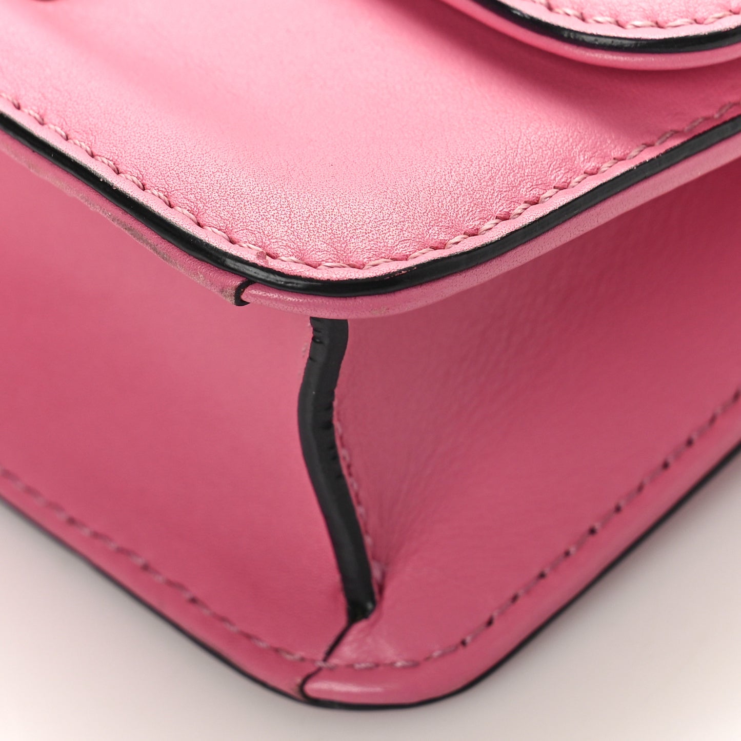Vitello Mini Glam Lock Rockstud Flap Ninphea