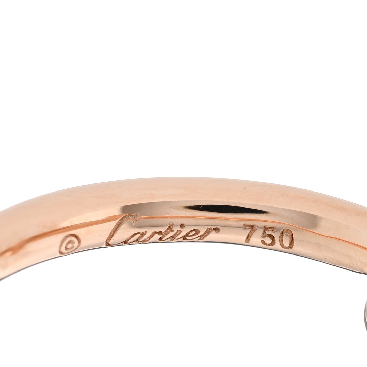 18K Pink Gold Entrelaces Ring 50 5.25