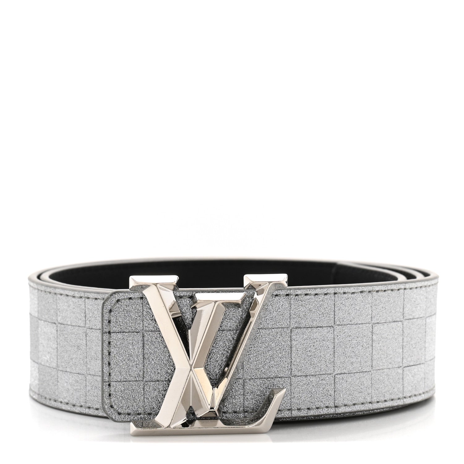 Louis Vuitton Damier Glitter Calfskin 40mm LV Pyramide Belt 85 34