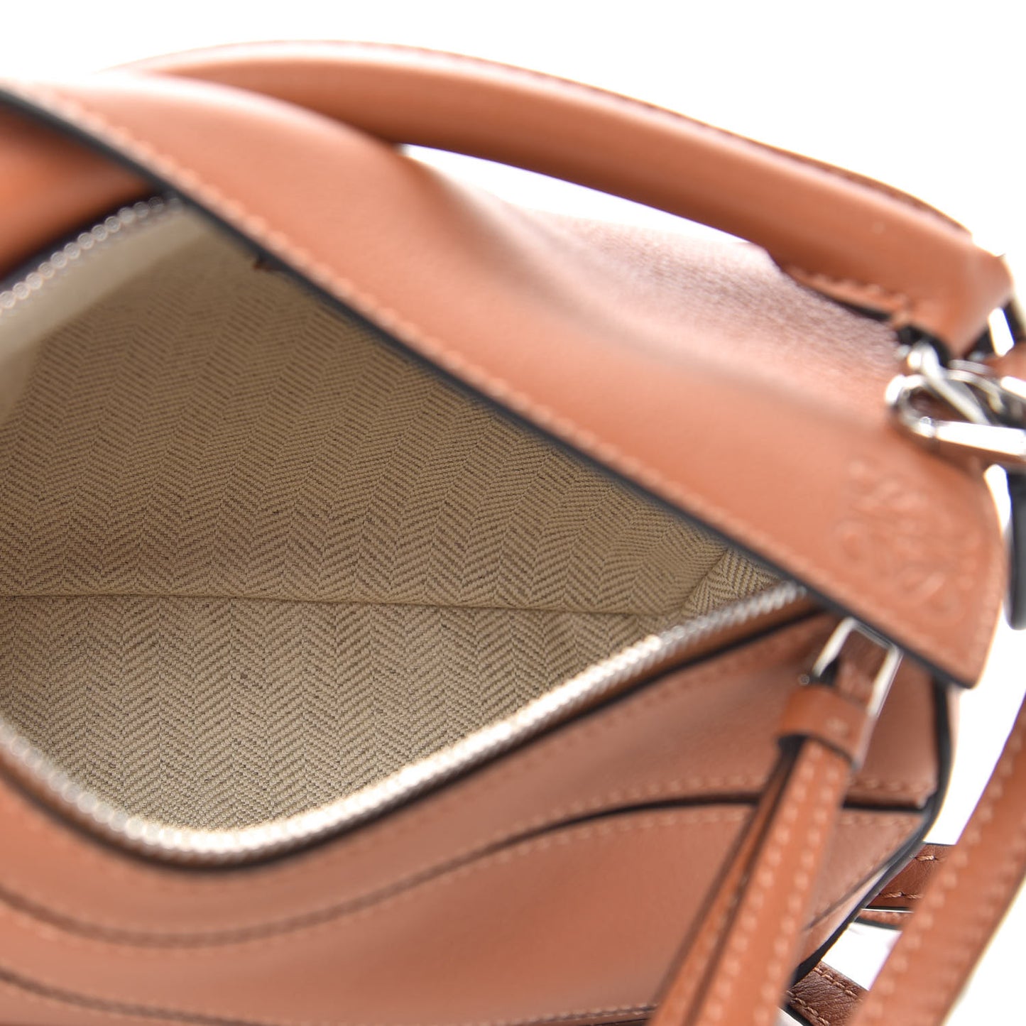 Calfskin Mini Puzzle Bag Tan