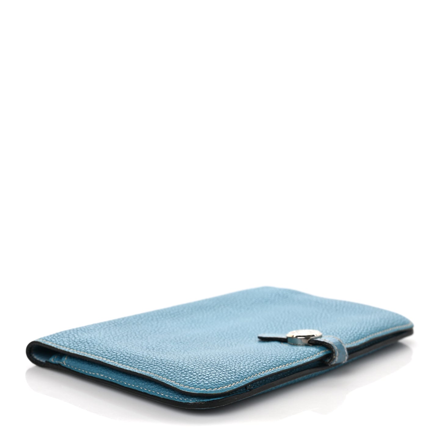 Togo Dogon Duo Wallet Blue Jean