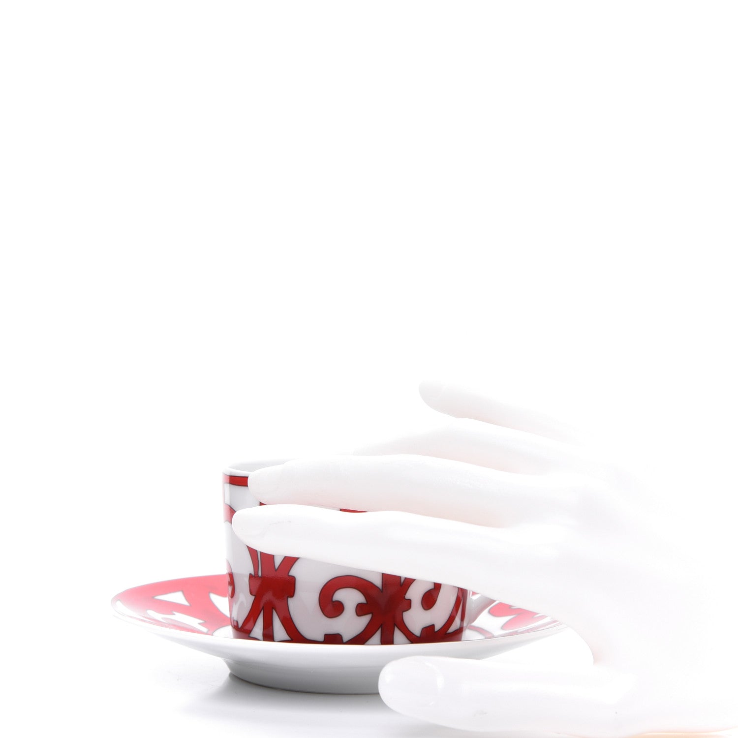 Hermes Porcelain Balcon du Guadalquivir Tea Cup and Saucer Set of 2 2 of 9