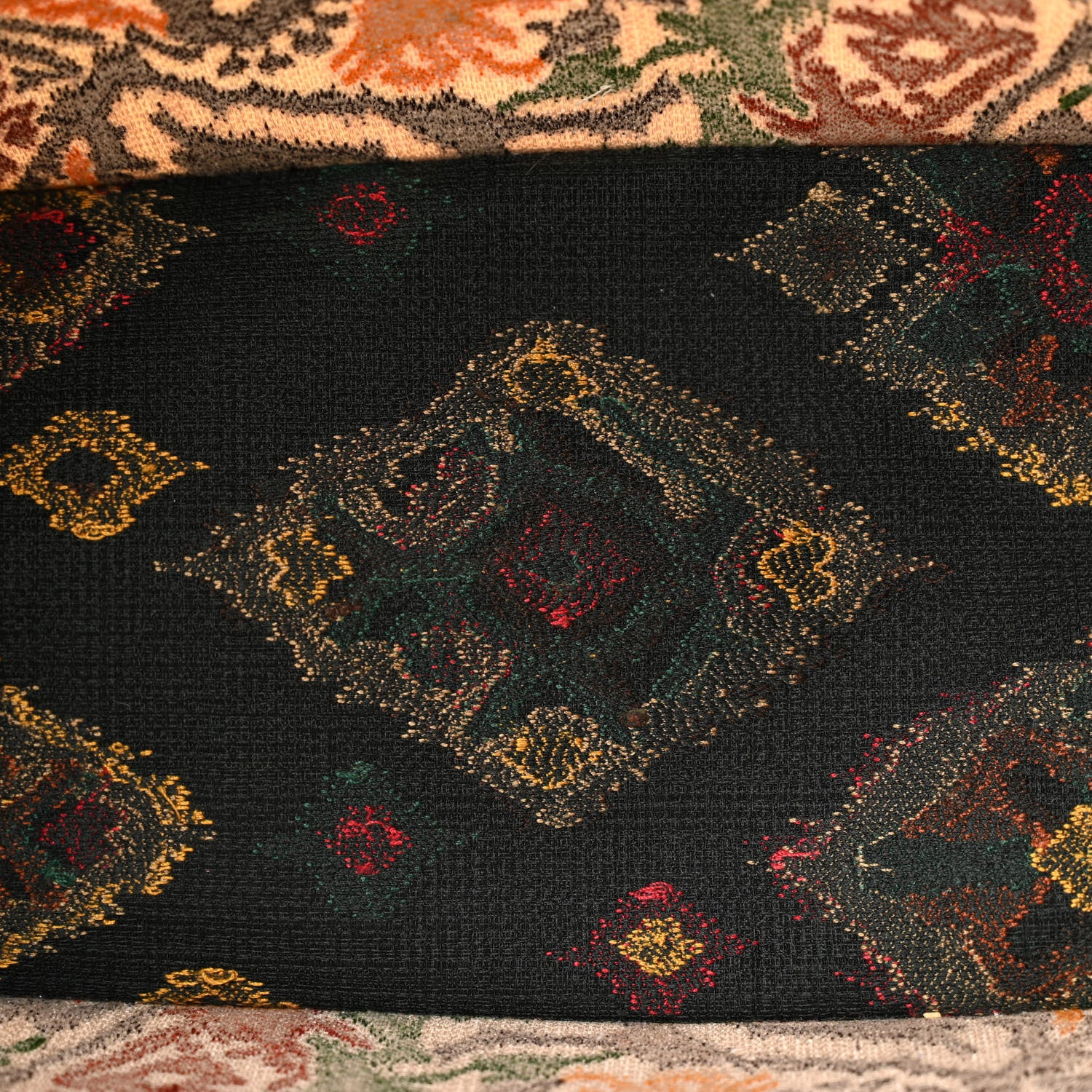 Christian Dior Canvas Embroidered Large Paisley Book Tote Multicolor 5 of 15