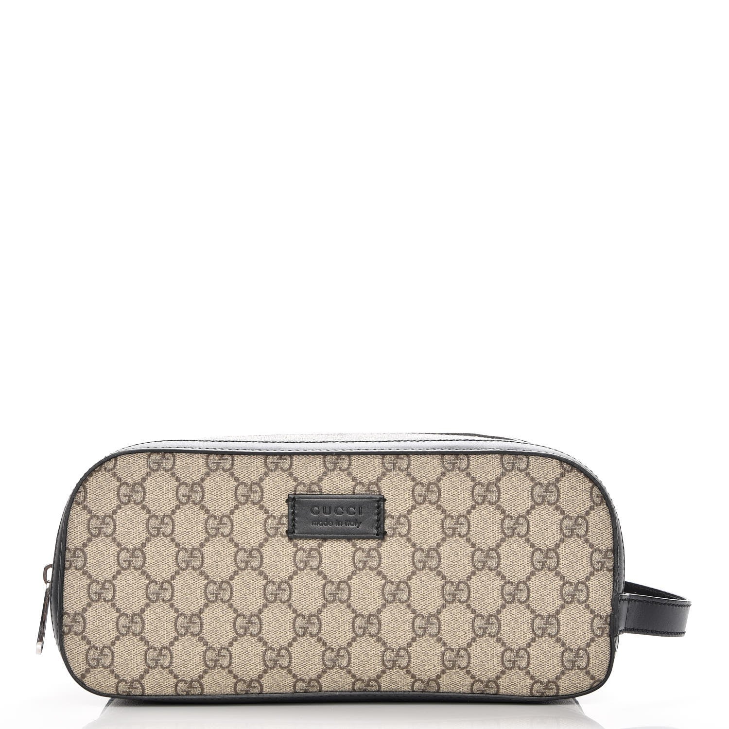 gucci travel toiletry bag Gucci GG Supreme Monogram Toiletry Case Black 219704 – FASHIONPHILE
