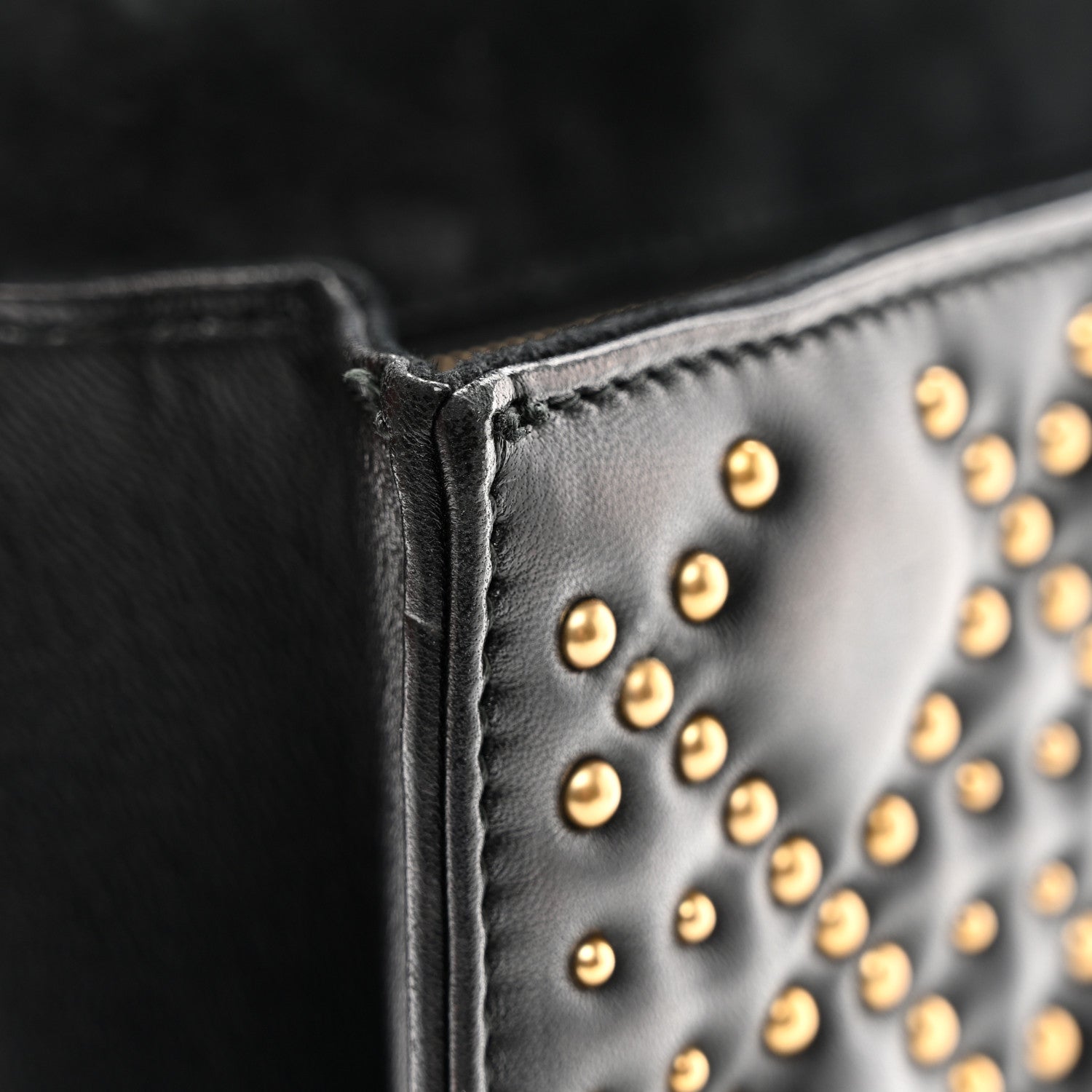 Christian Dior Lambskin Cannage Studded Large Dioraddict Flap Bag Black 11 of 11