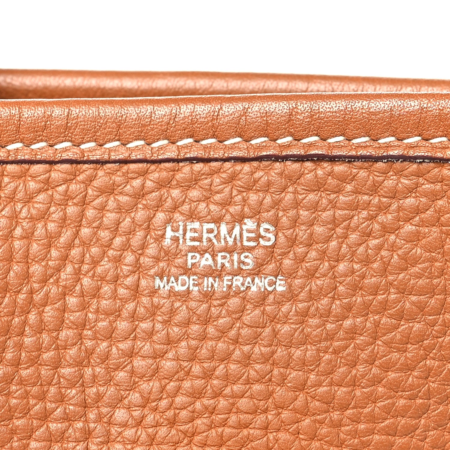 Hermes Taurillon Clemence Evelyne PM Gold 6 of 10