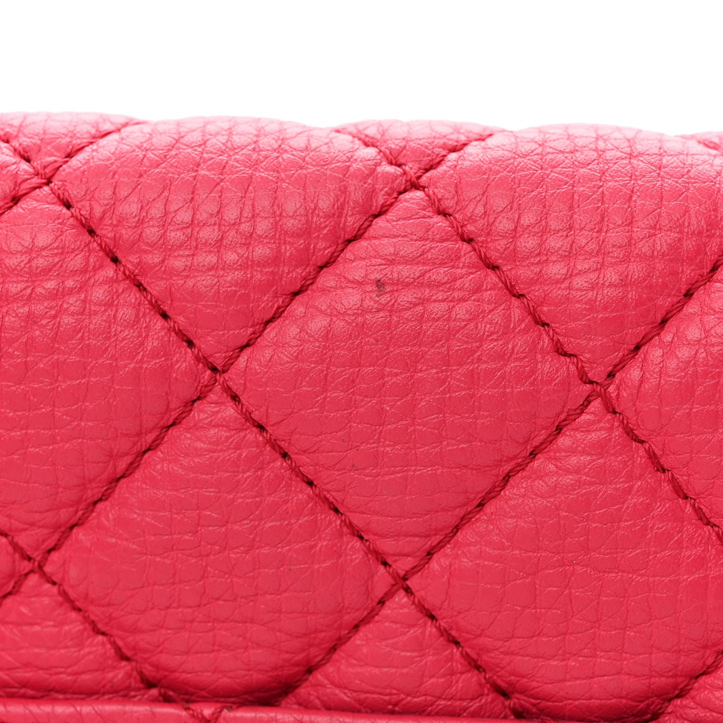 Calfskin Quilted Small XXL Travel Flap Bag Dark Pink