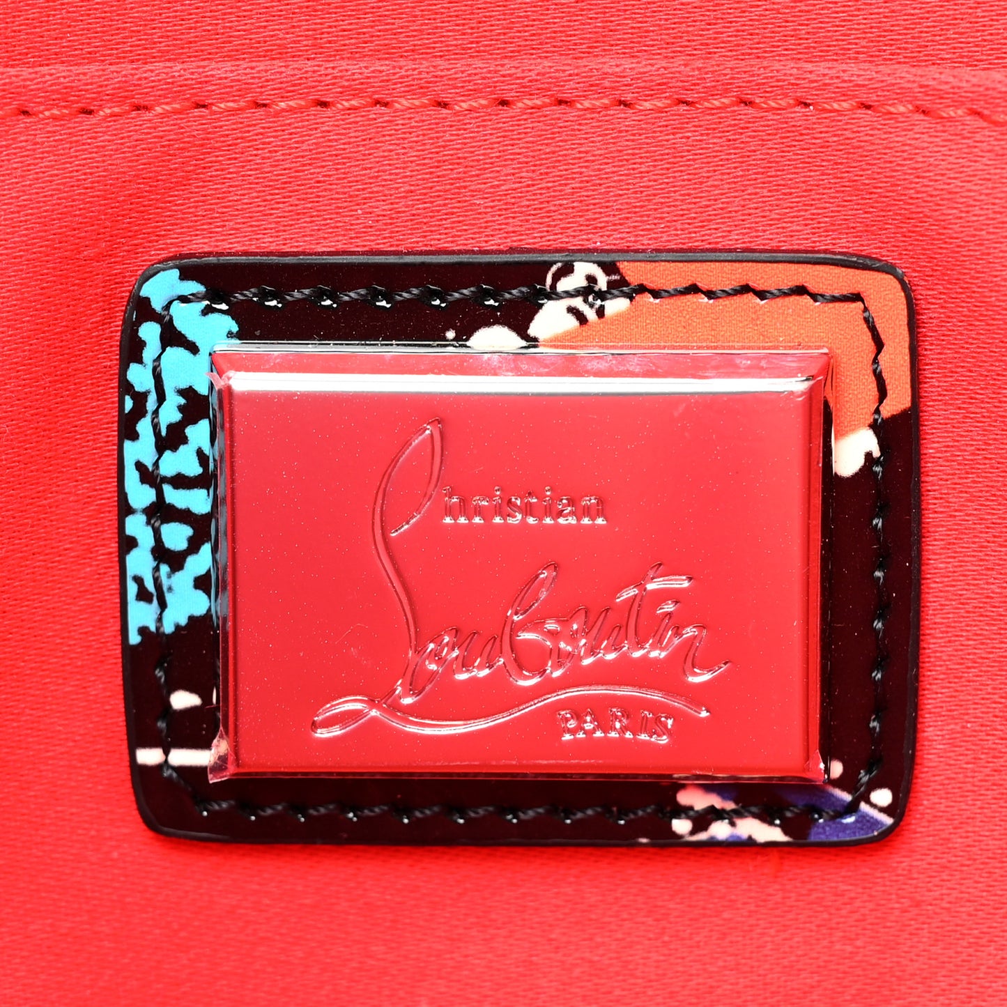 Patent Loubitag Loubiclutch Graffiti Clutch Black