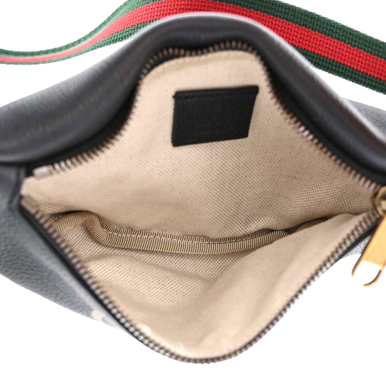 Gucci Grained Calfskin Small Logo Belt Bag Black 5 of 10