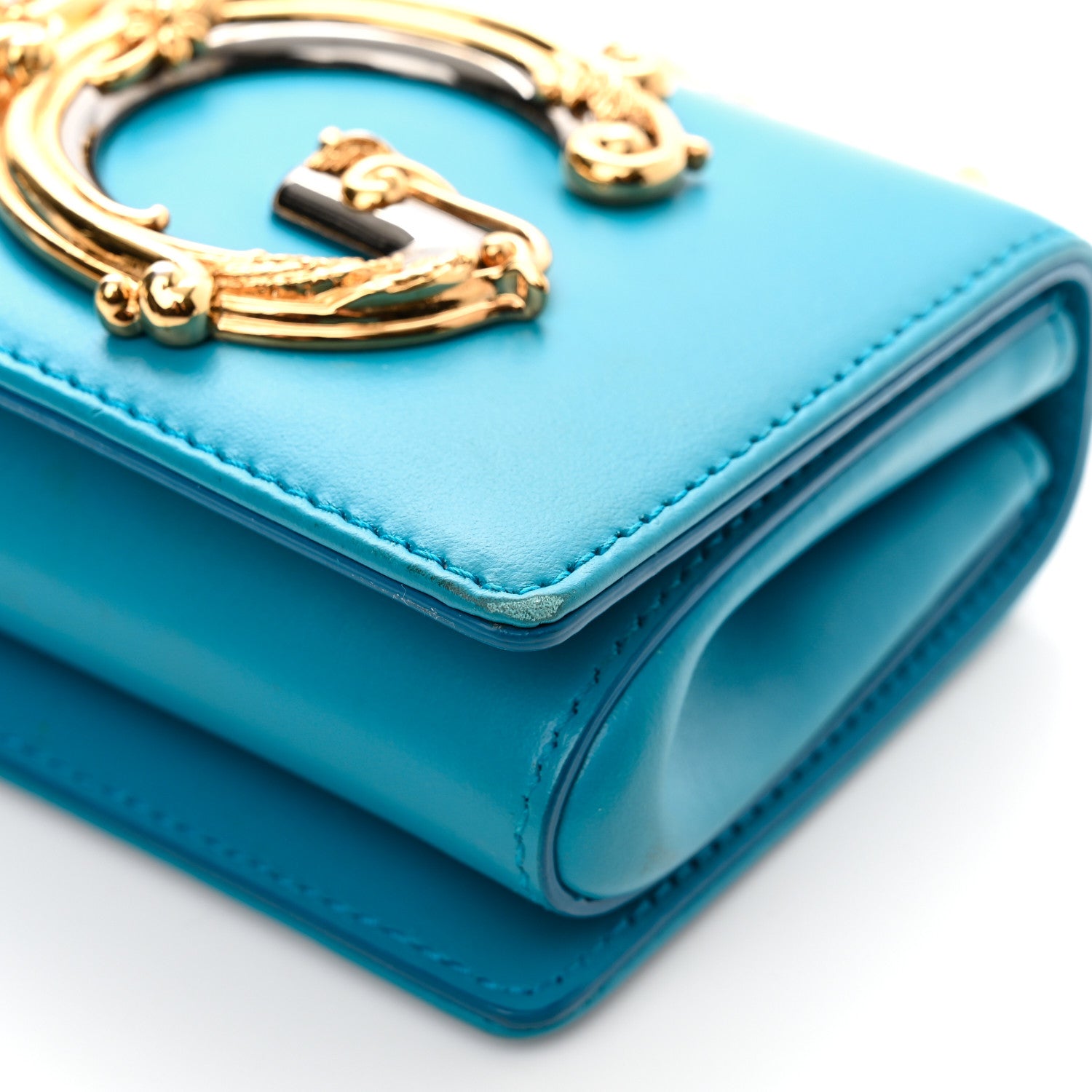 Dolce & Gabbana Nappa DG Girls Phone Shoulder Bag Celeste Mare 9 of 11