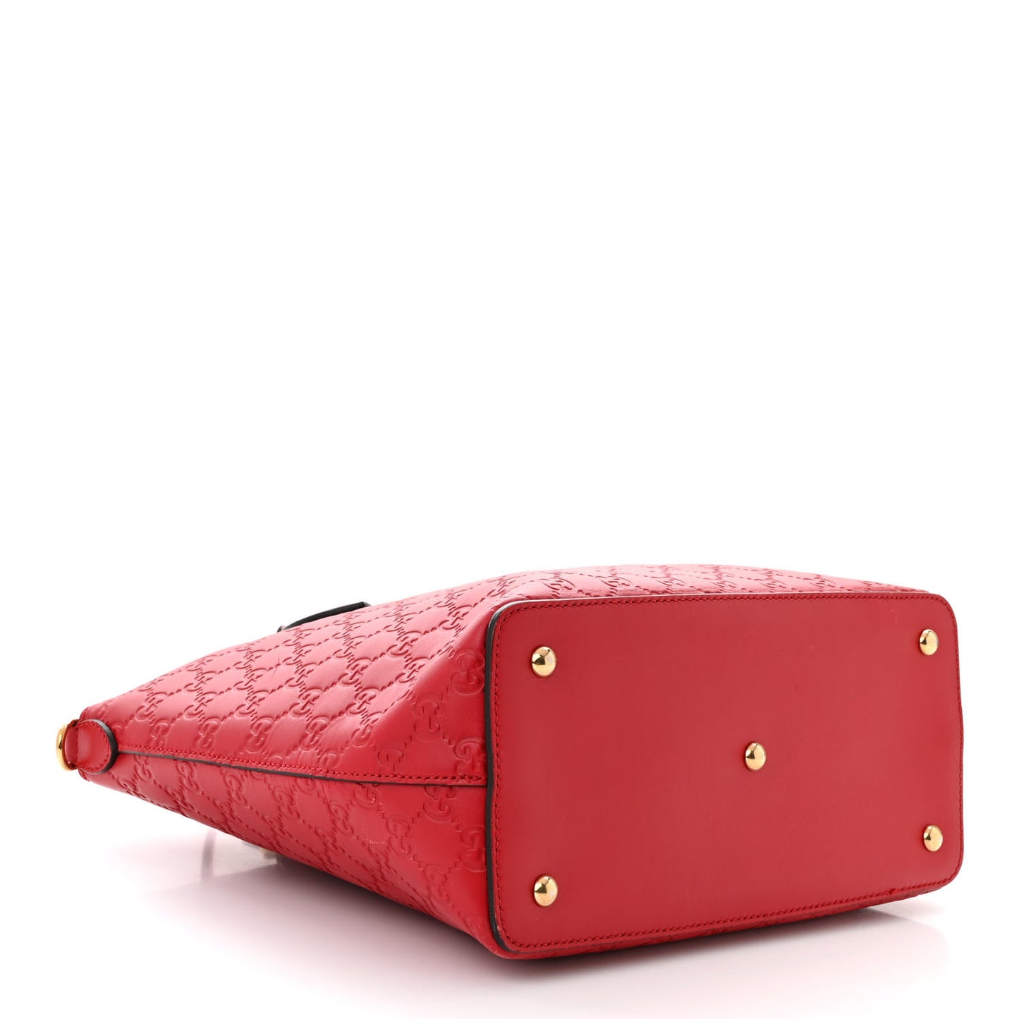 Guccissima Linea A Foldover Tote Red