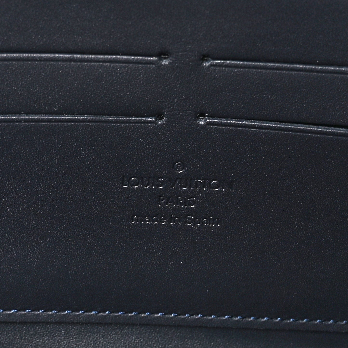 Vernis Leopard Zippy Wallet Blue Infini