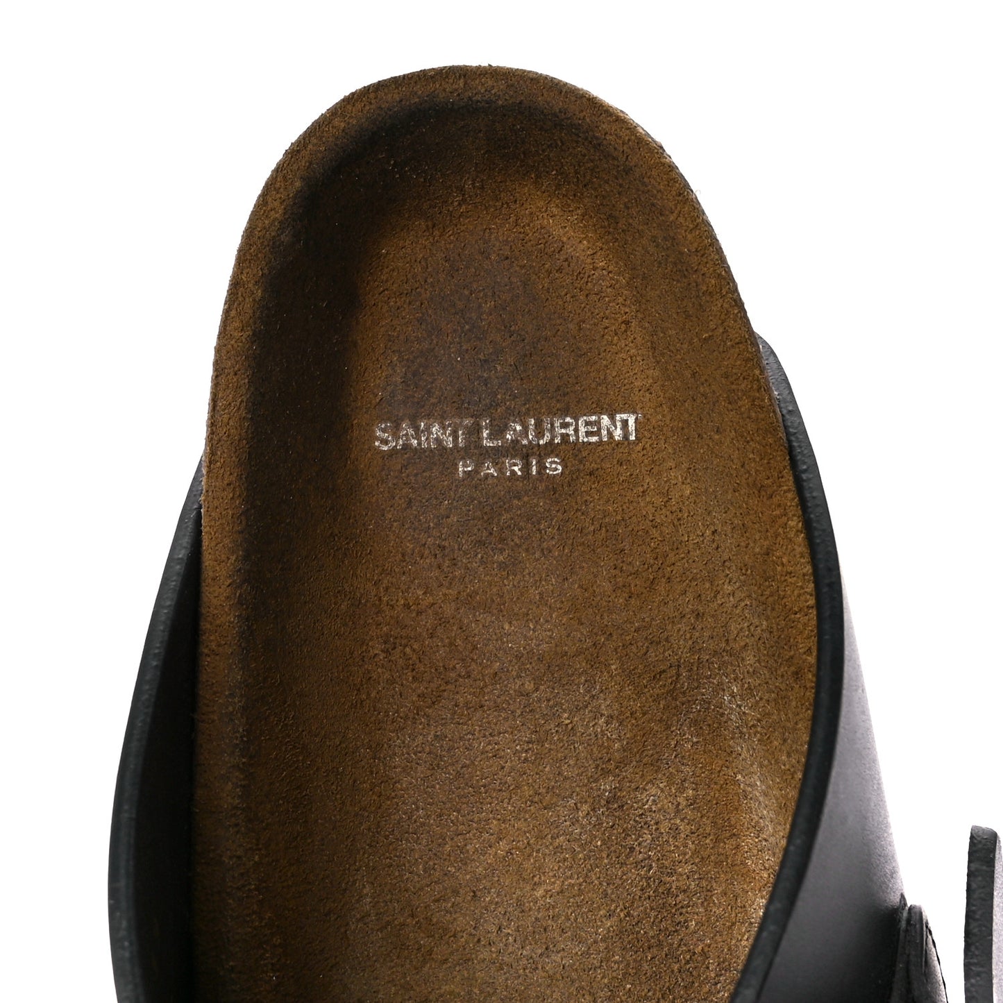Calfskin Buckle Jimmy Clog 39 Black