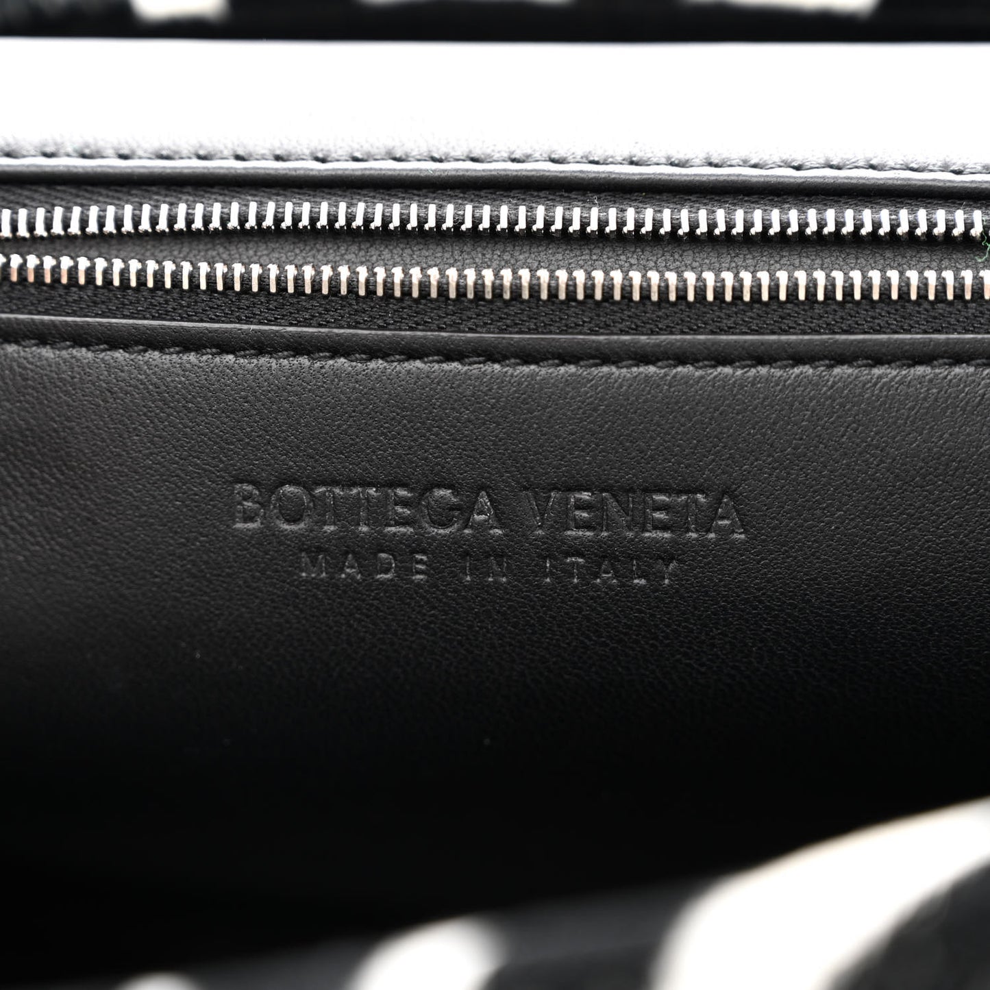 Tufted Zebra Clip Bag Black White