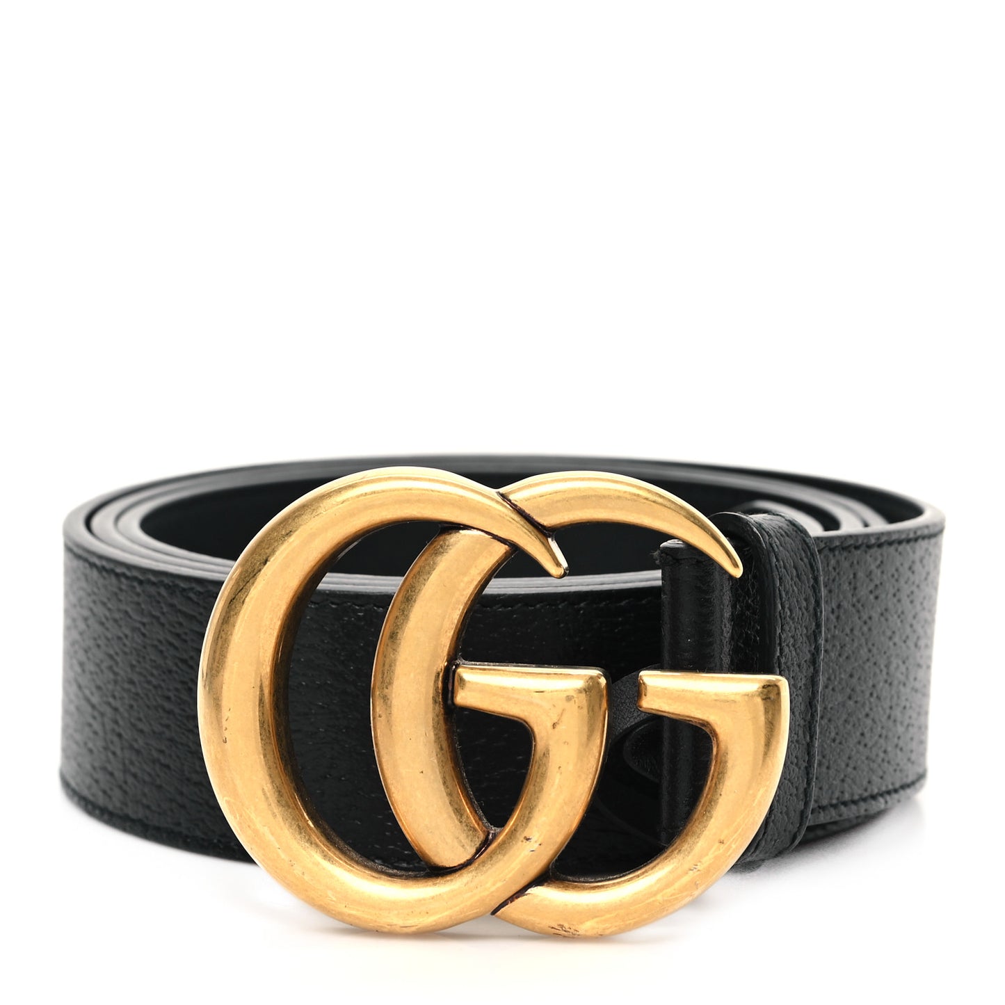 Textured Calfskin Double G 40mm Belt 110 44 Black