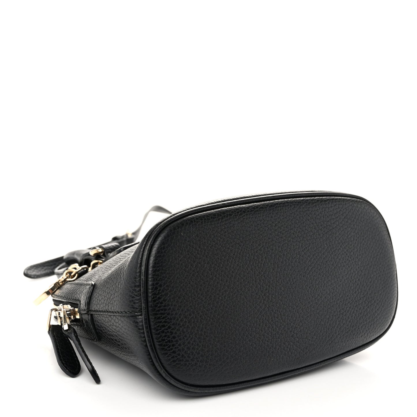 Dollar Calfskin Small GG Charm Dome Bag Black
