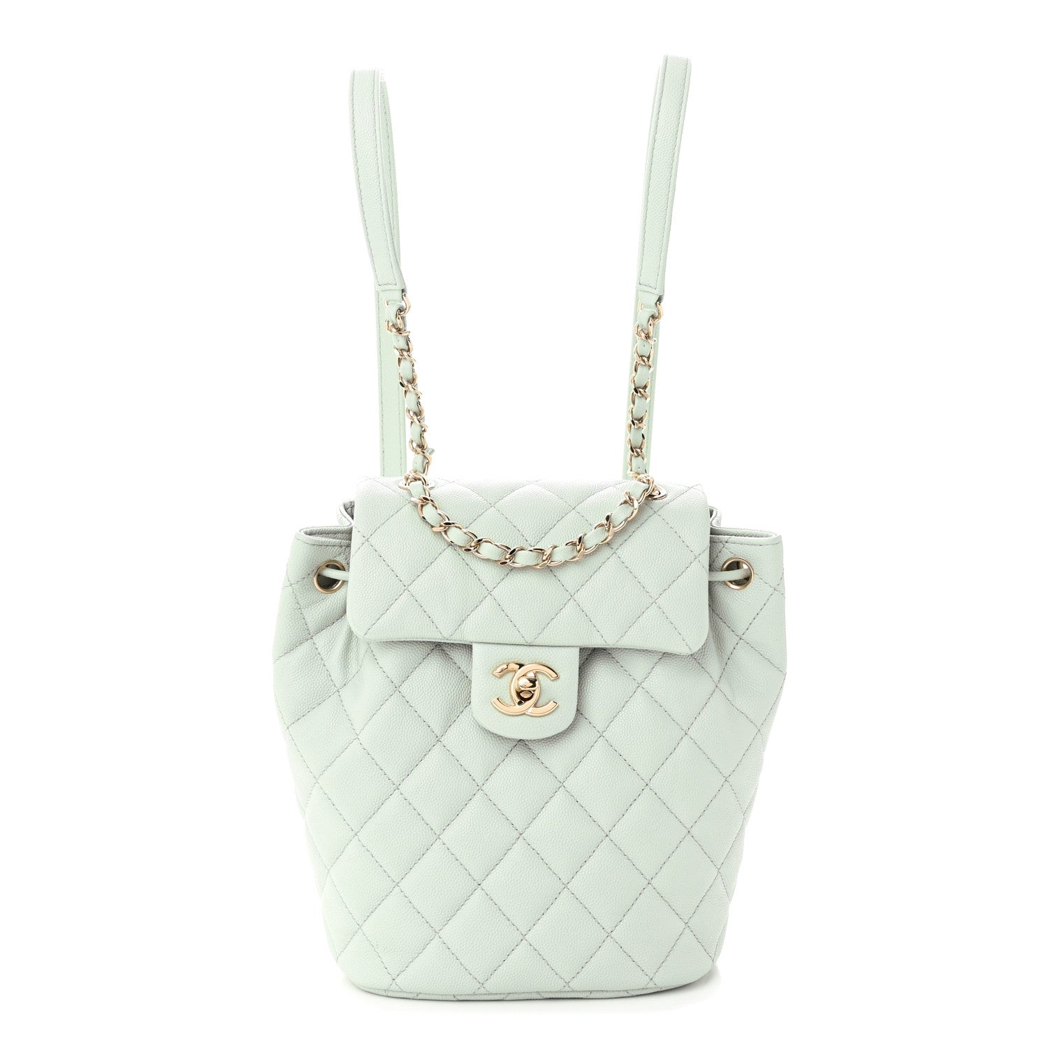 Chanel Caviar Quilted Mini Urban Spirit Backpack Light Blue 1 of 13
