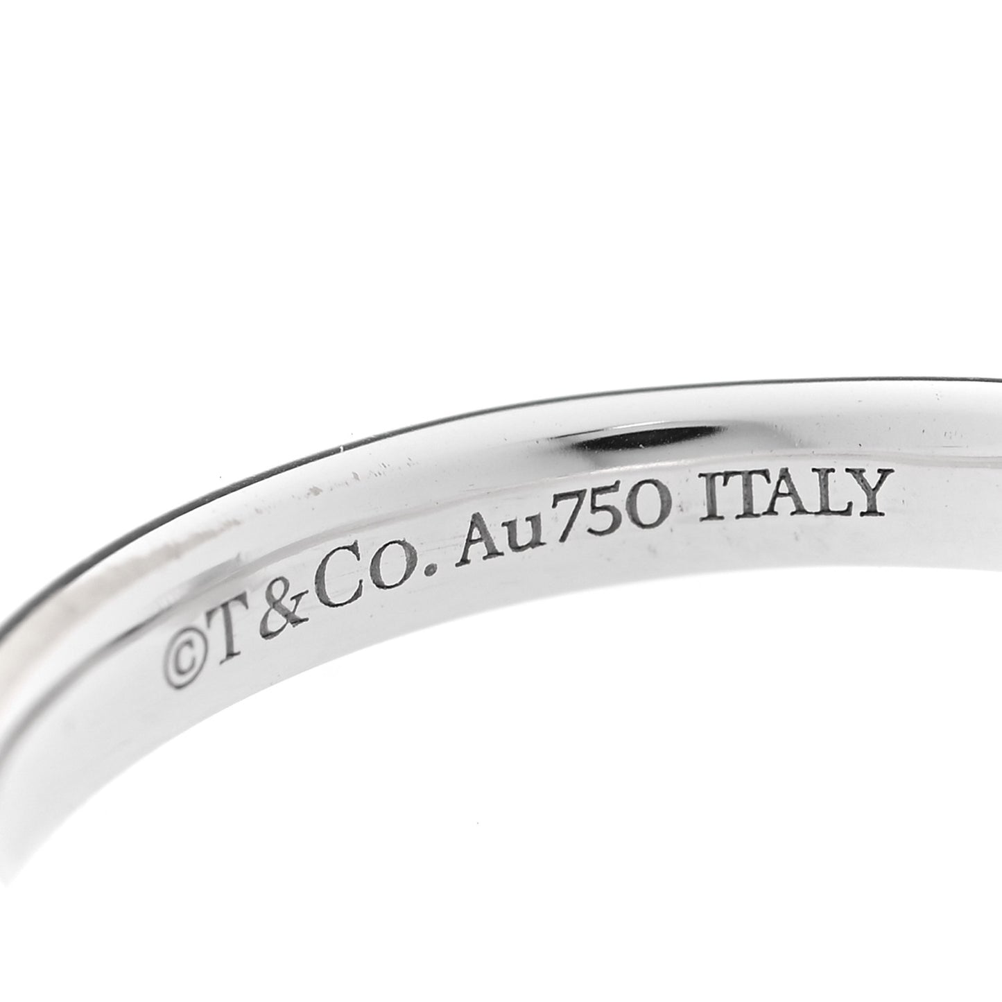 18K White Gold Diamond T T1 Ring 48 4.5