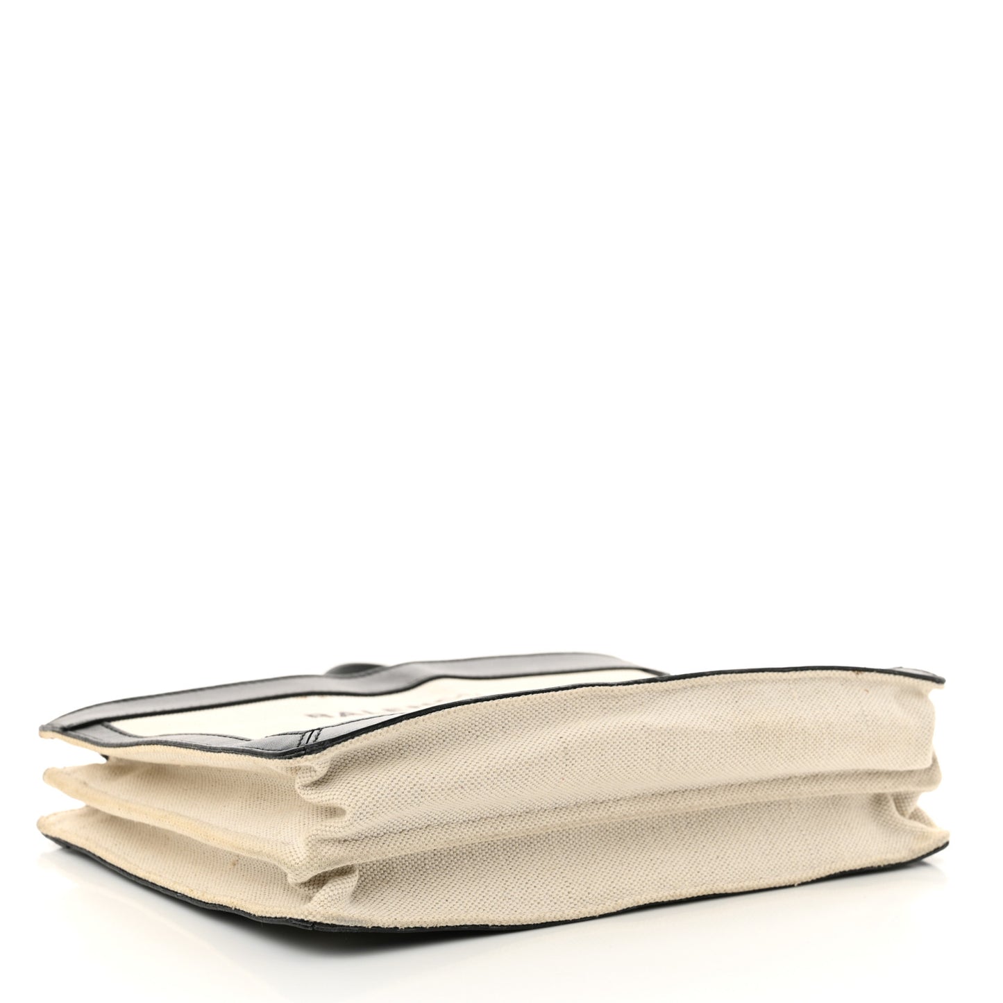 Cotton Canvas Pochette Crossbody Bag Black