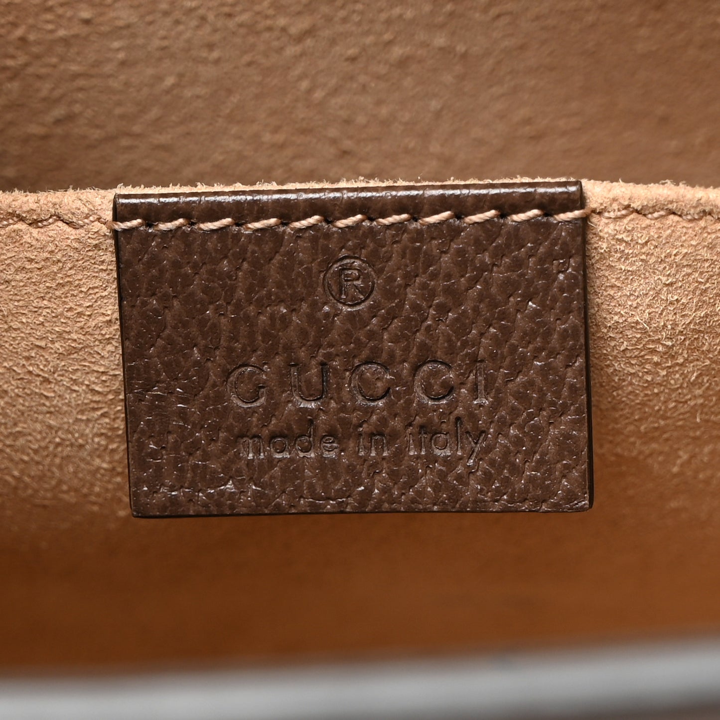 GG Supreme Monogram Web Ophidia Pouch Brown