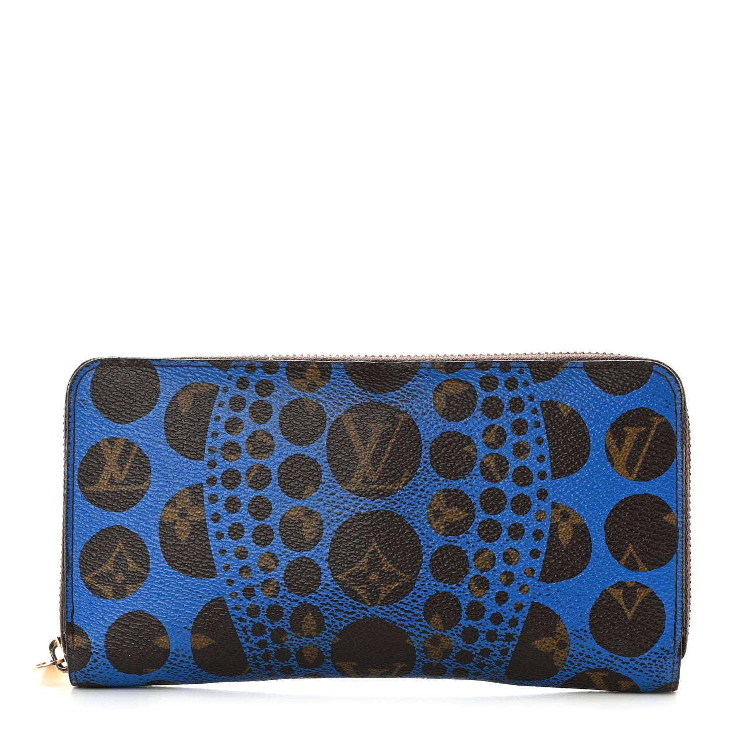 Monogram Kusama Pumpkin Dots Zippy Wallet Blue