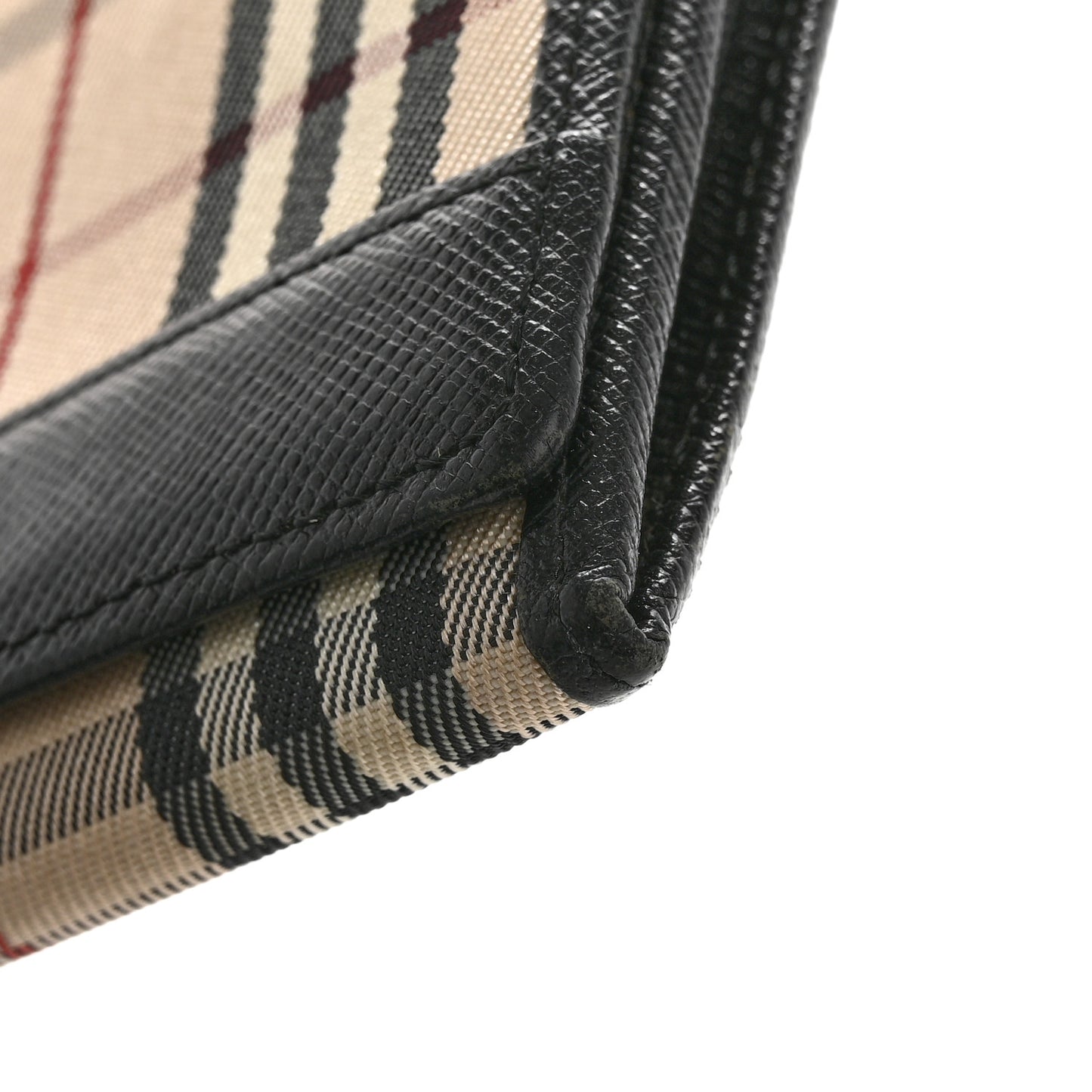 House Check Continental Wallet Black