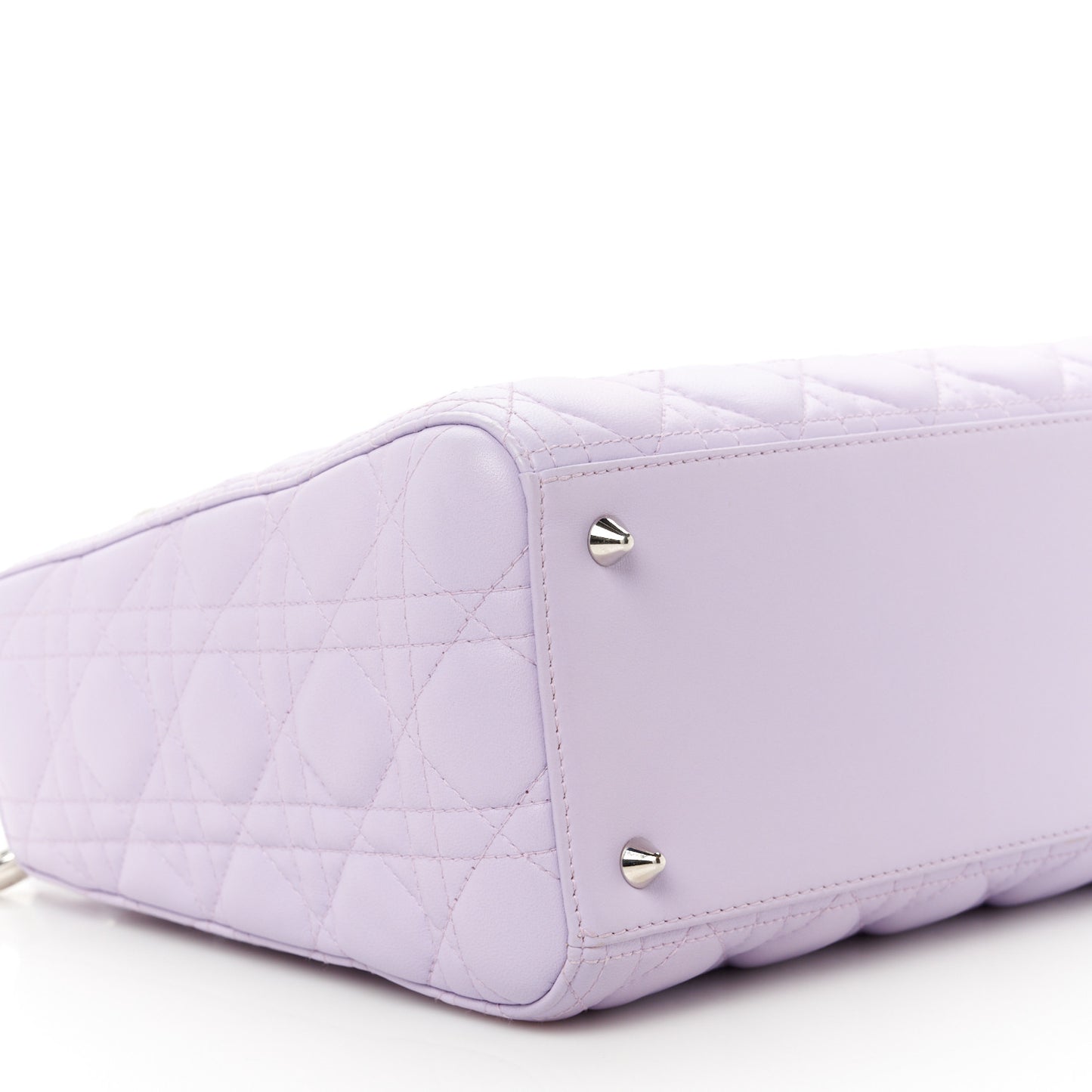 Lambskin Cannage Medium Lady Dior Purple