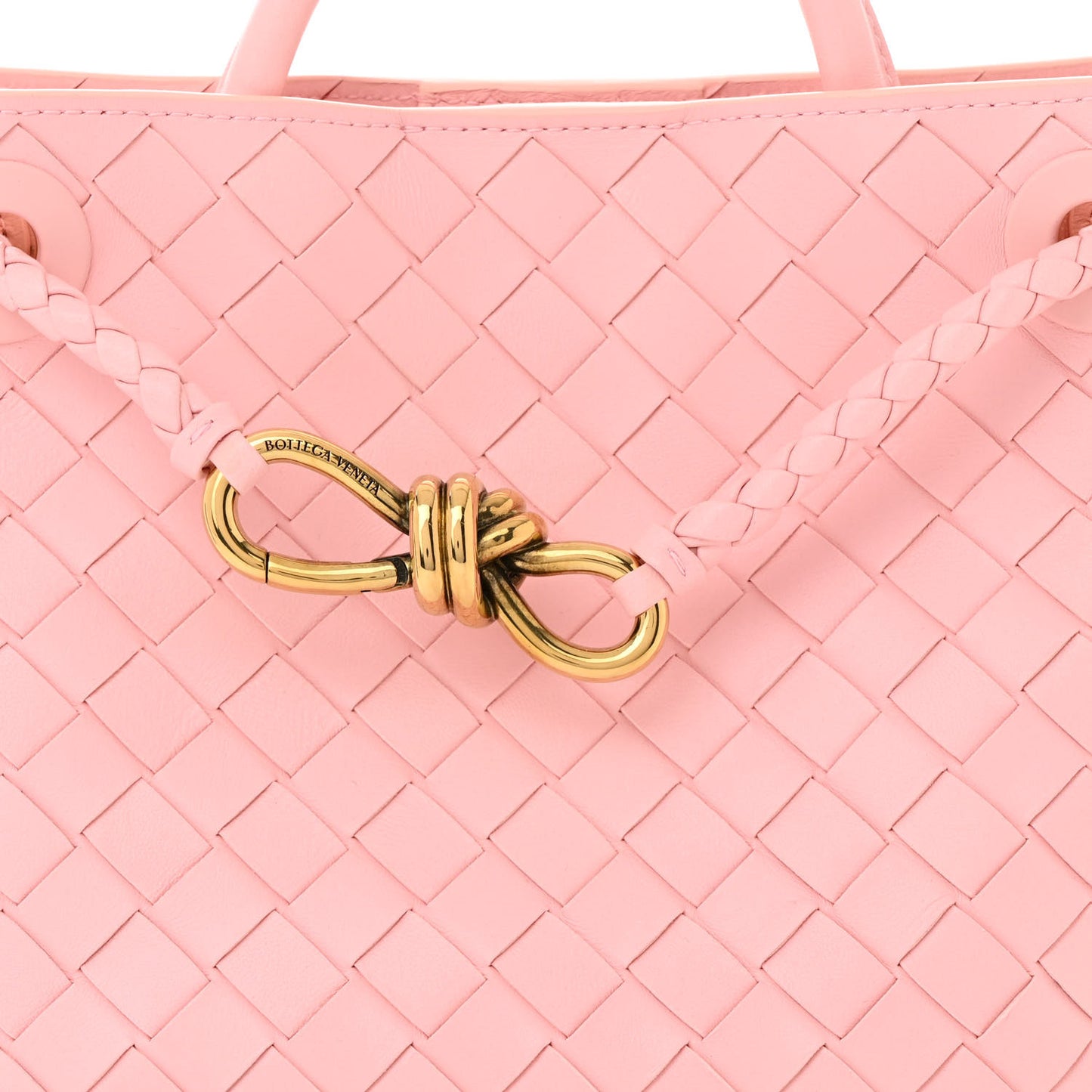 Nappa Intrecciato Small Andiamo Shoulder Bag Lotus
