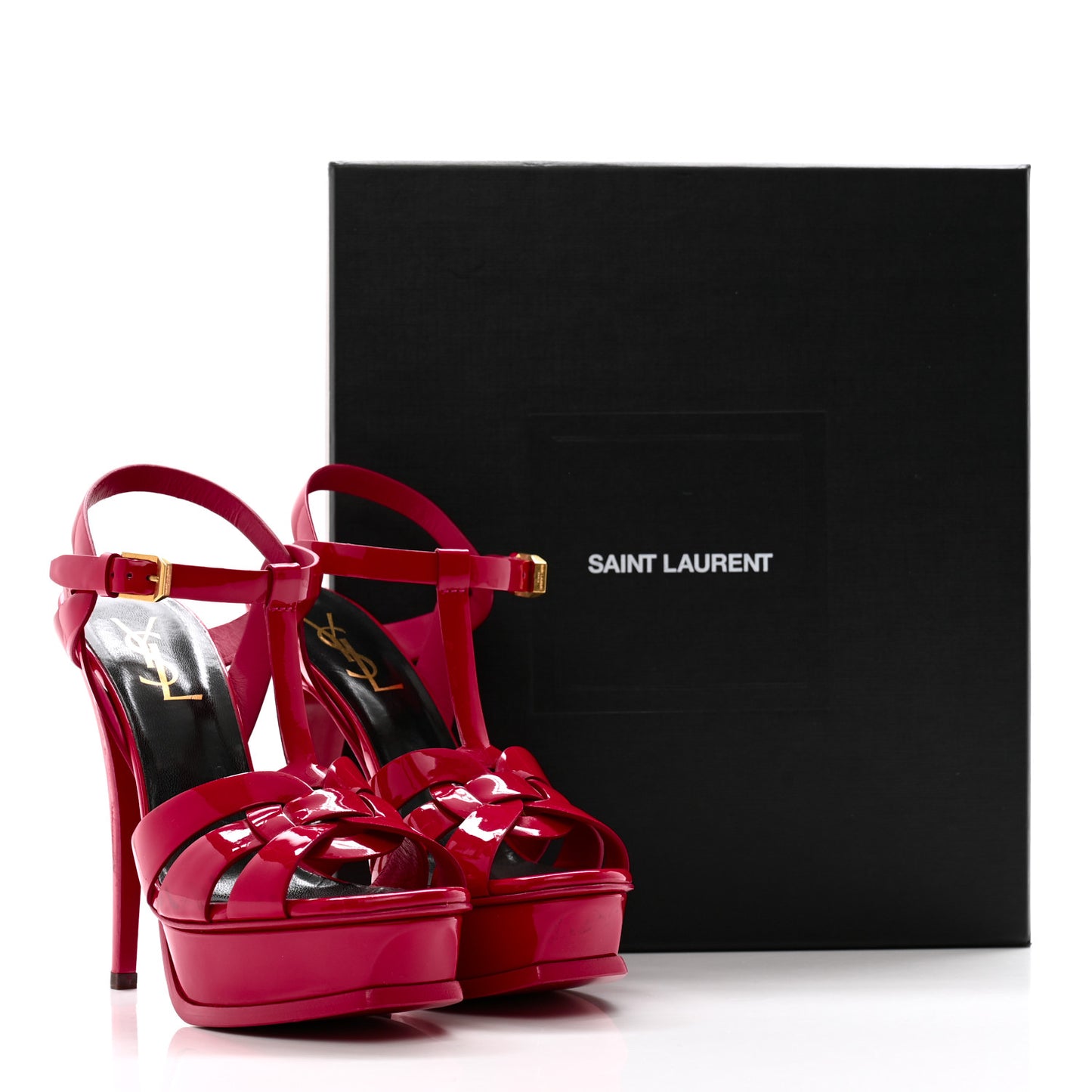 Patent Tribute 105 Platform Sandals 36.5 Fuchsia