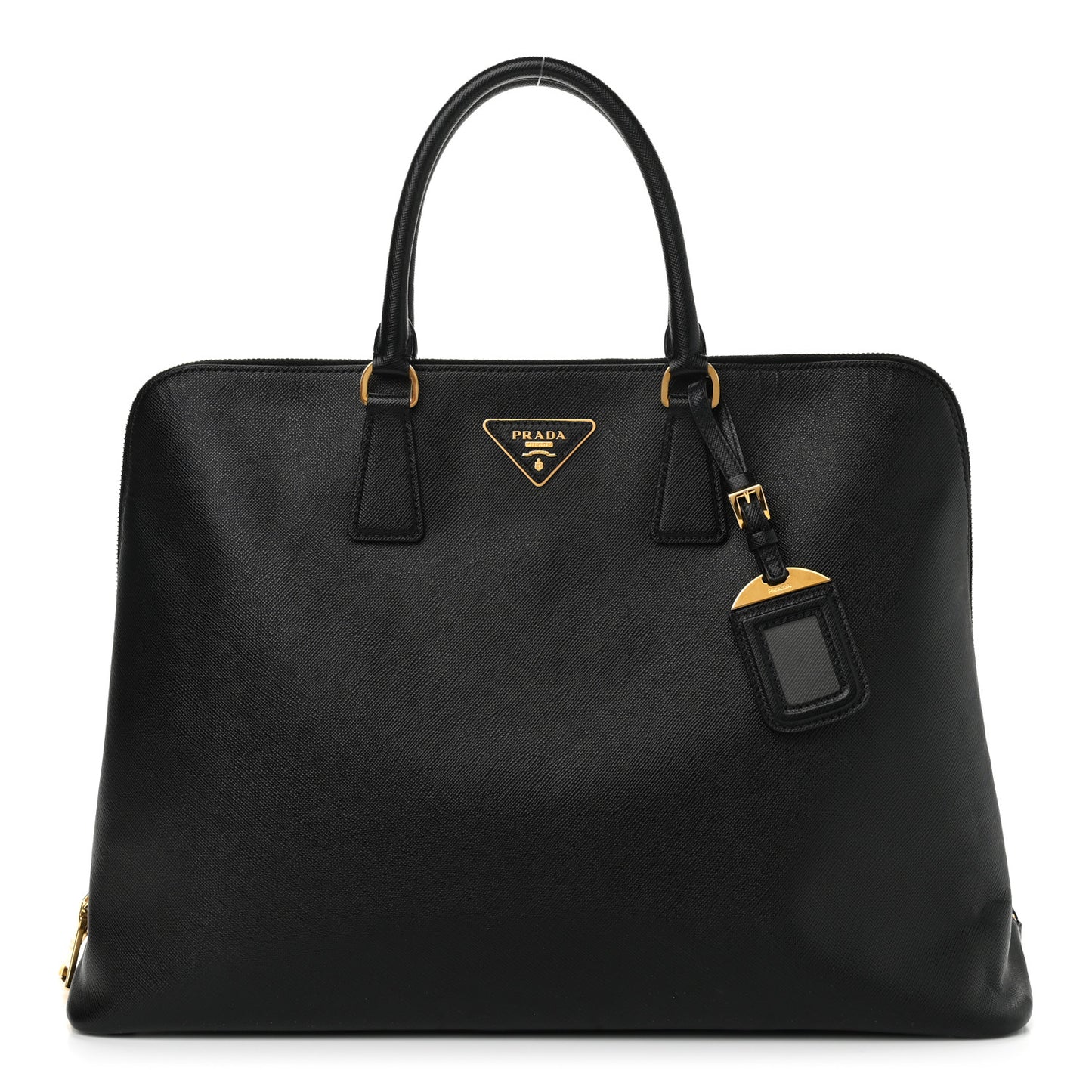 Saffiano Lux Large Promenade Tote Black