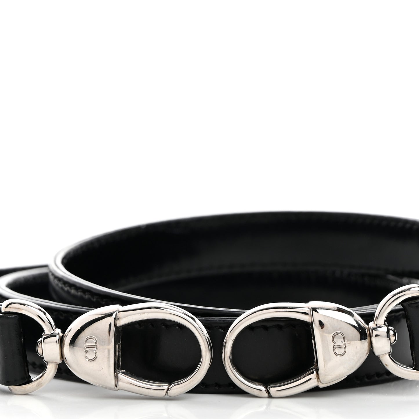 Lambskin Lady Dior Shoulder Strap Black