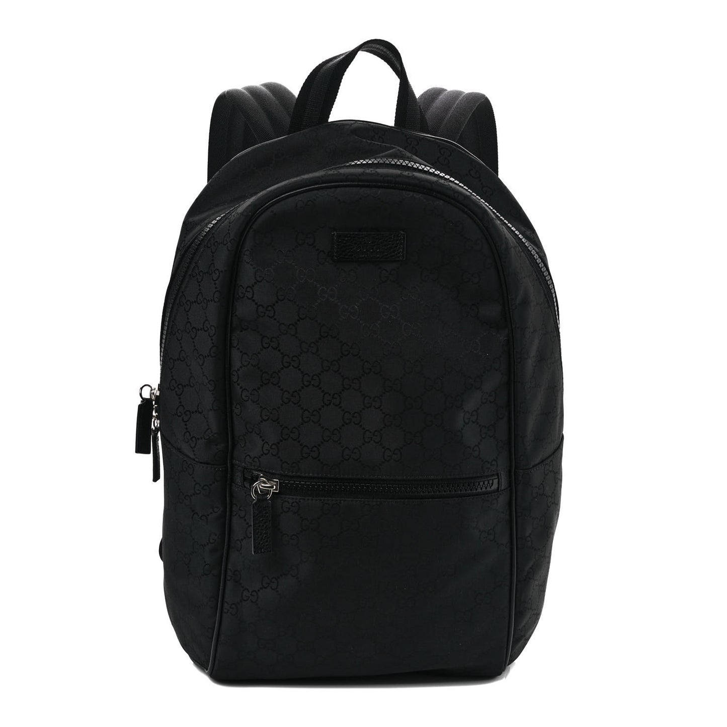 Nylon Monogram Slim Backpack Black