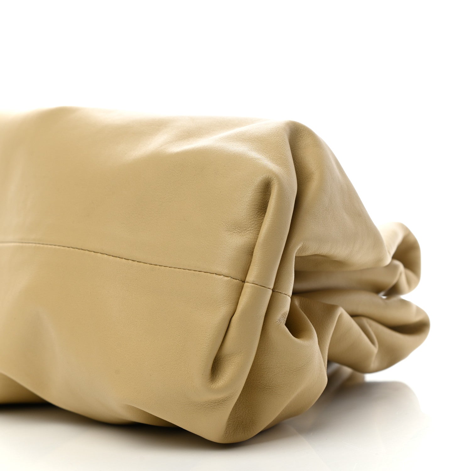 Bottega Veneta Smooth Butter Calf The Pouch Oversized Clutch Tapioca 9 of 10